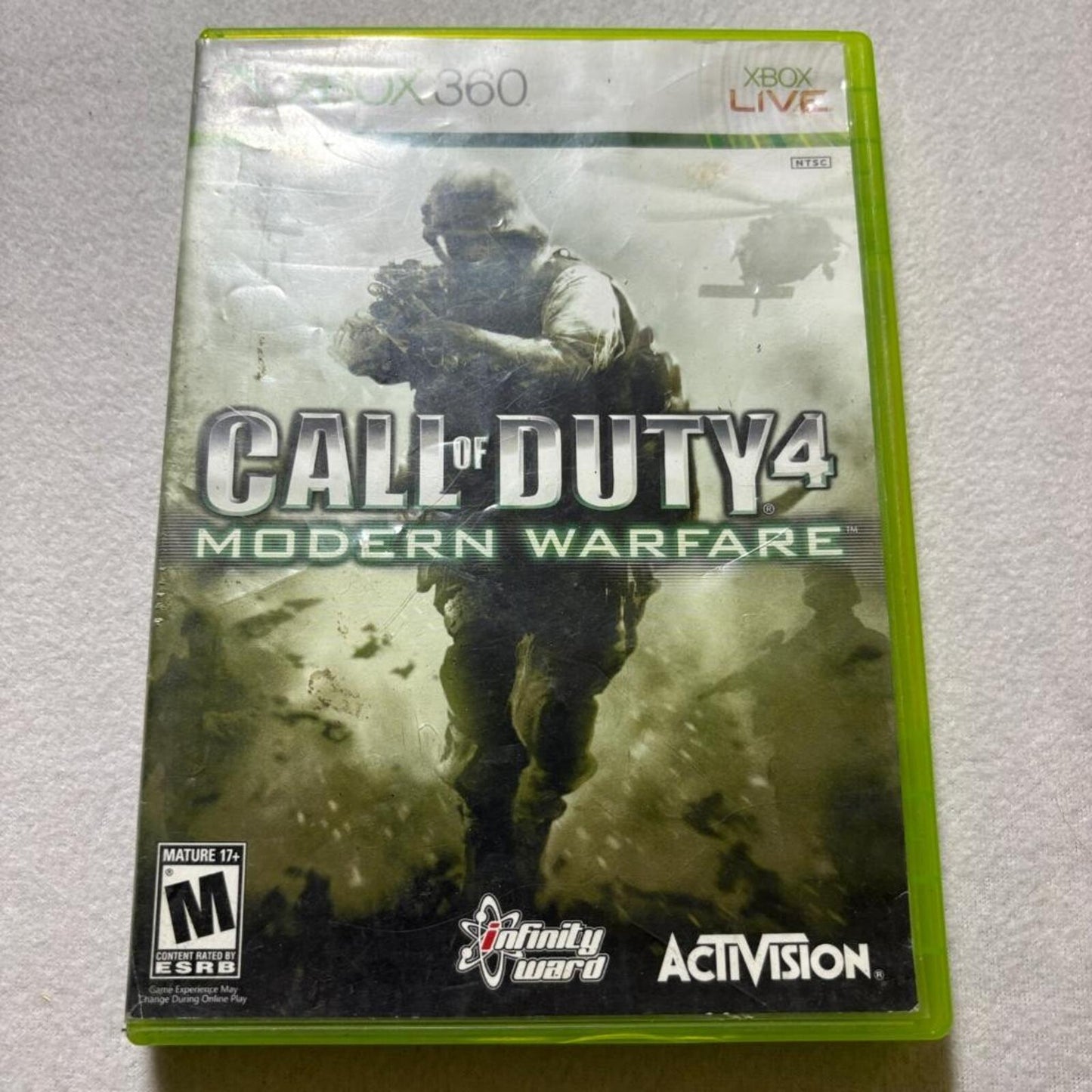 Call of Duty 4 Modern Warfare Xbox 360 CIB Tested Complete with Manual