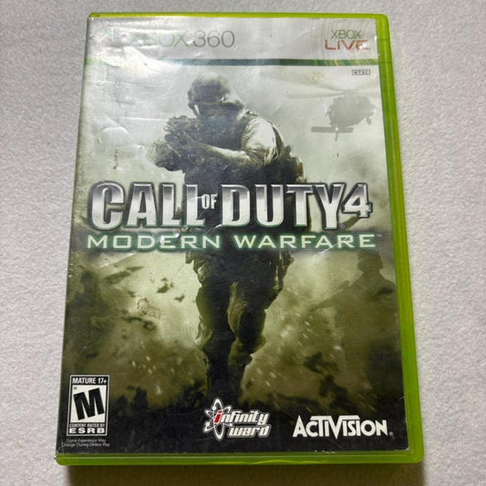 Call of Duty 4 Modern Warfare Xbox 360 CIB Tested Complete with Manual
