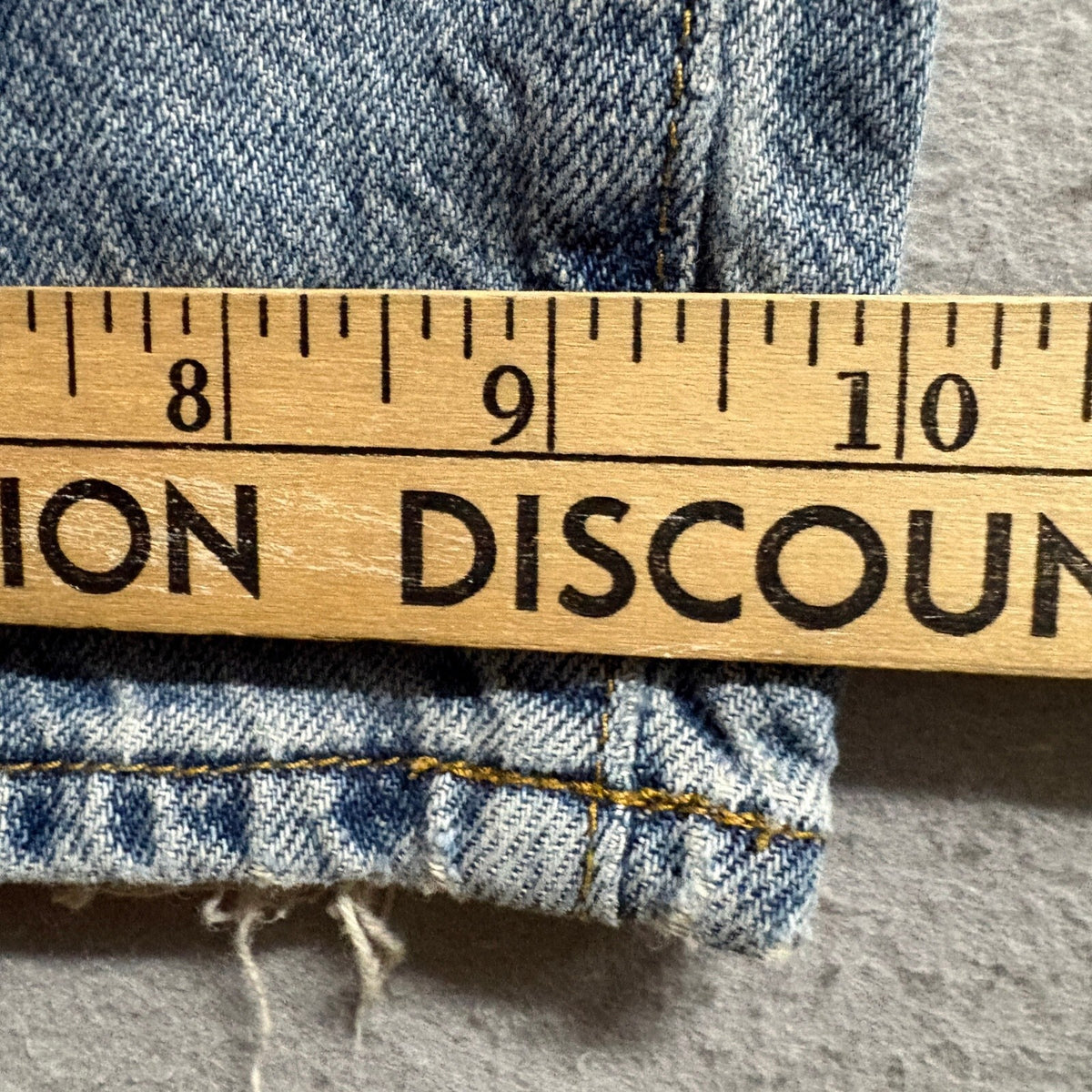 S.O.N.G. Wide Leg Jeans Womens Size 1/25 Blue Denim High Rise Distressed Hem