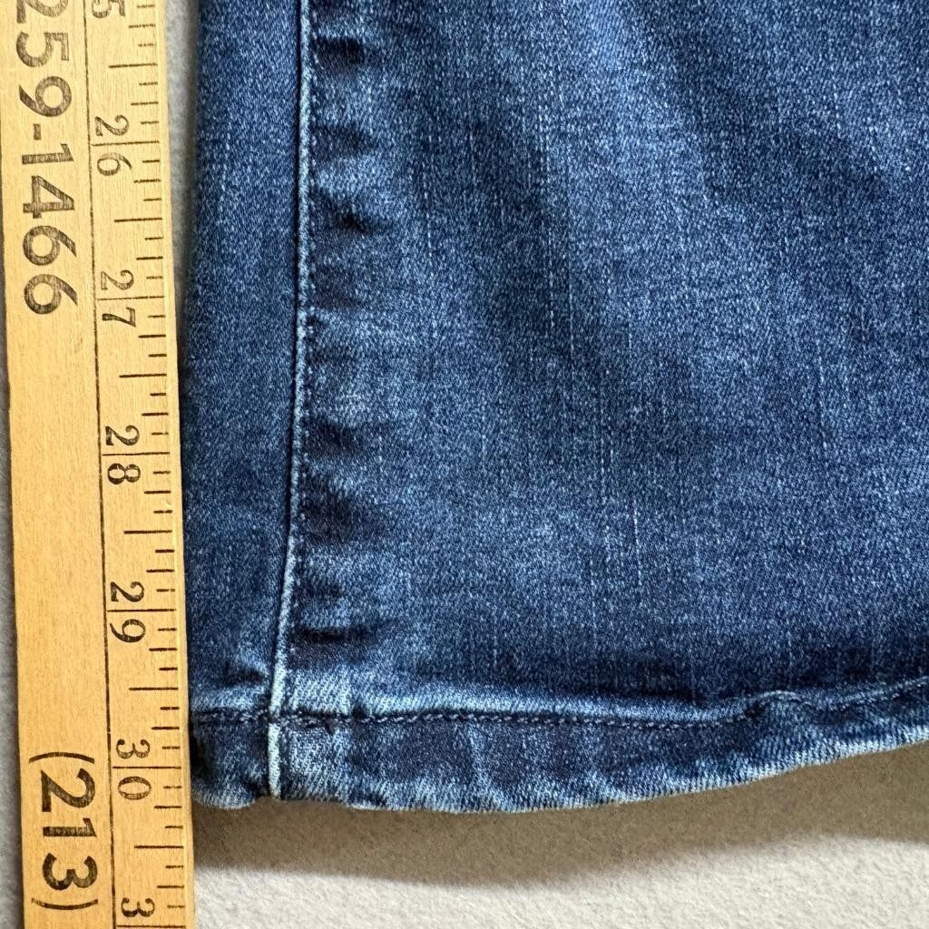 LC Lauren Conrad Flare Jeans Womens Size 12 Blue Denim Stretch High Rise