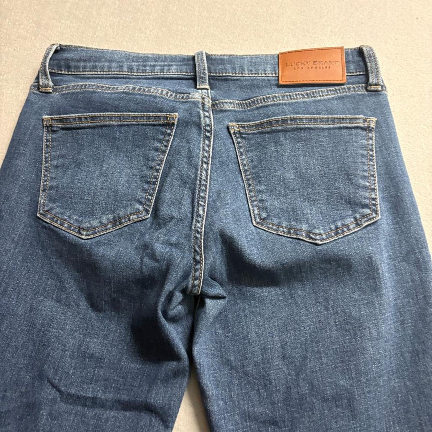 Lucky Brand Ava Skinny Jeans Womens 6/28 Regular Mid Rise Blue Stretch Denim