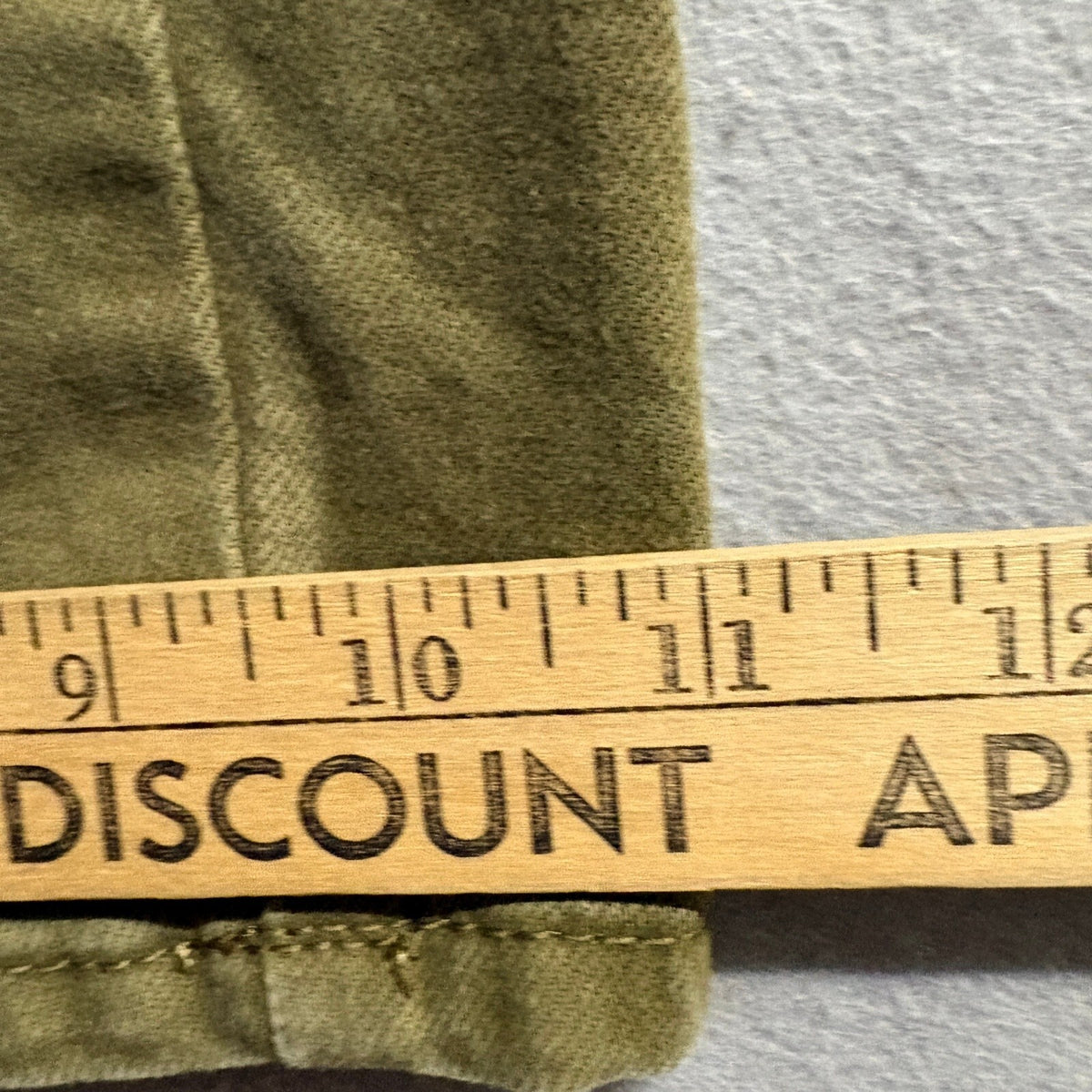 Time and Tru Womens Wide Leg Pants Size 18 Olive Green Cotton Stretch Crop