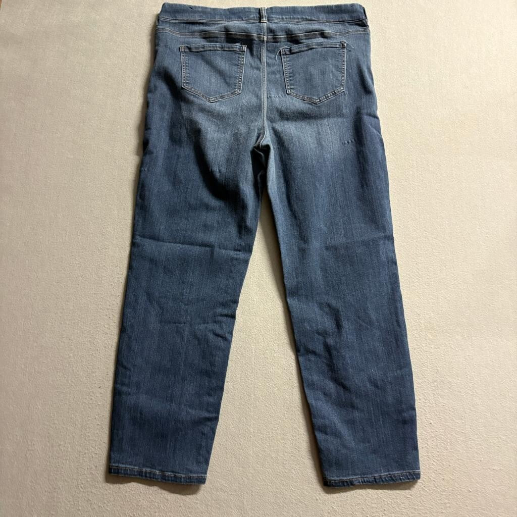 Liverpool Los Angeles Abby Slim Ankle Jeans Womens Size 16 Blue Denim Stretch