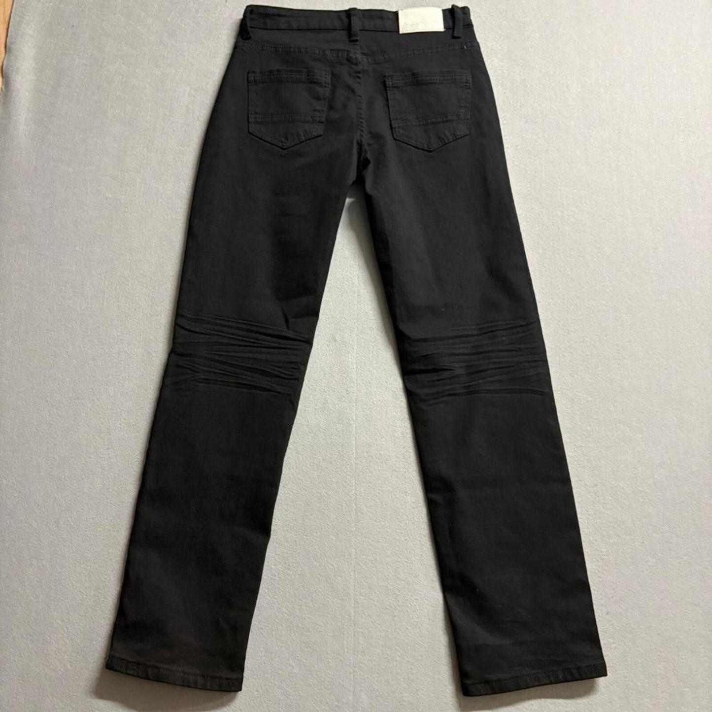 RGSTR Jeans Mens 16 Black Denim Straight Leg Stretch Pants