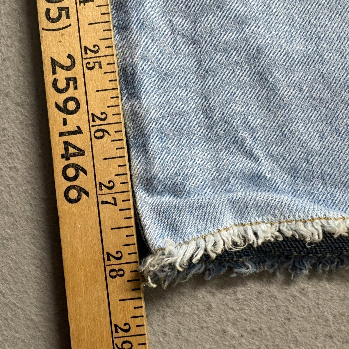 The Ragged Priest Two Tone Patchwork Frayed High Rise Straight Jeans Size 26