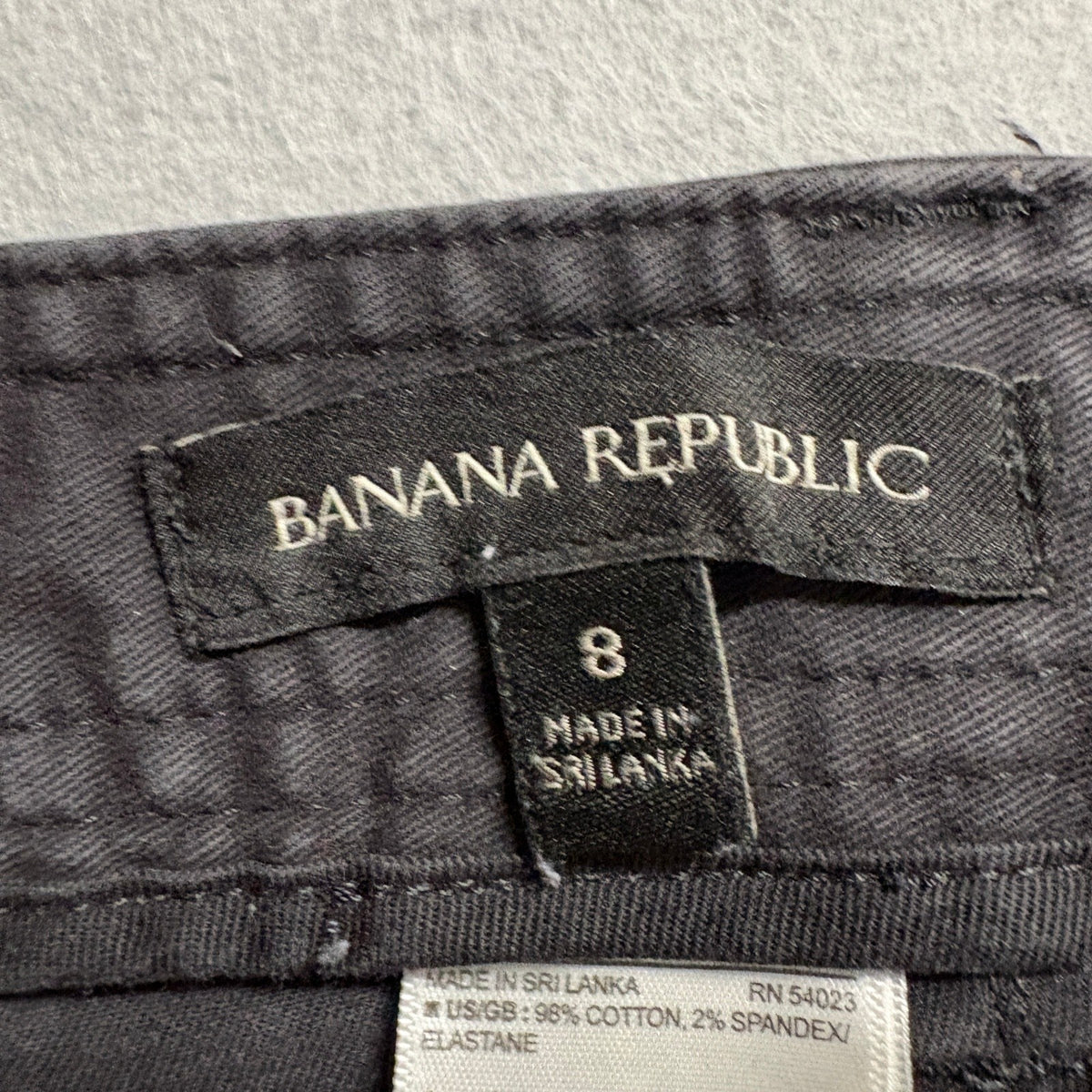 Banana Republic Womens Pants Size 8 Gray Utility Barrel Leg High Rise Ankle Crop