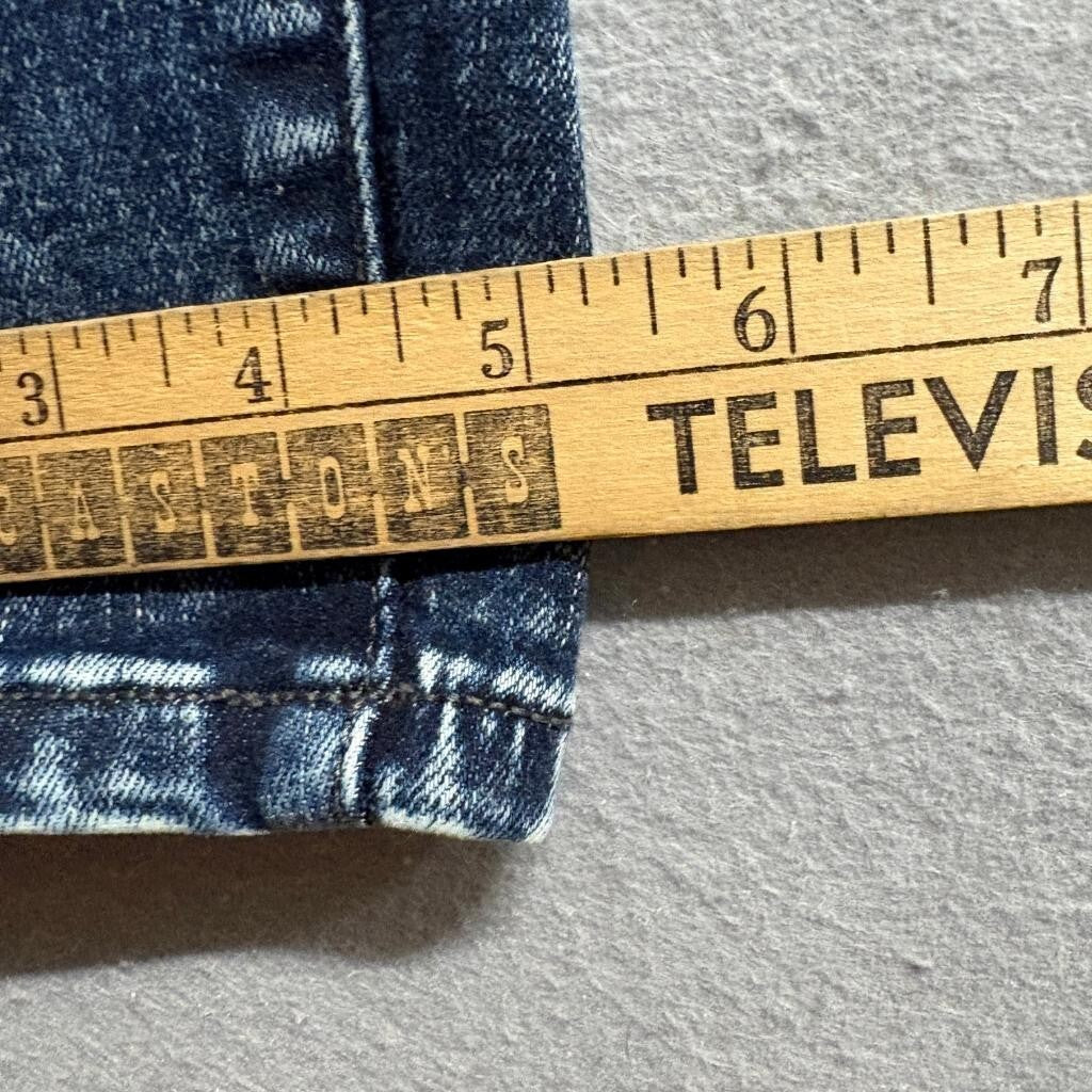 Liverpool Los Angeles Skinny Jeans Womens 14/32 Eco Logical Dark Acid Wash Blue