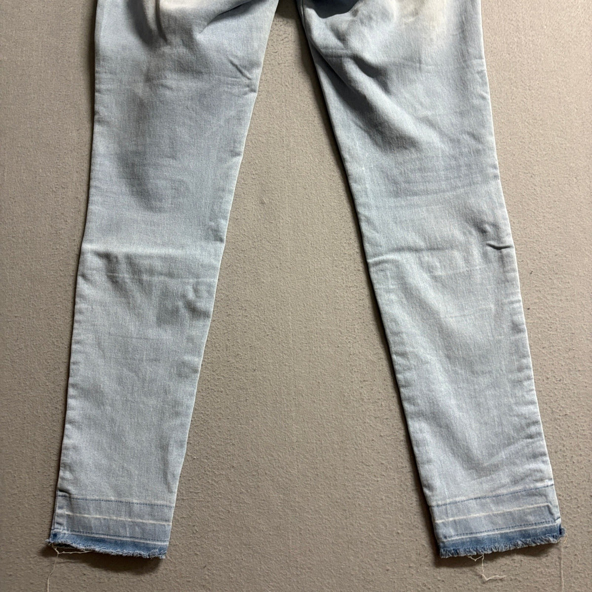 Fetish Jeans Womens Size 42 Light Wash Skinny Raw Frayed Hem Stretch Denim