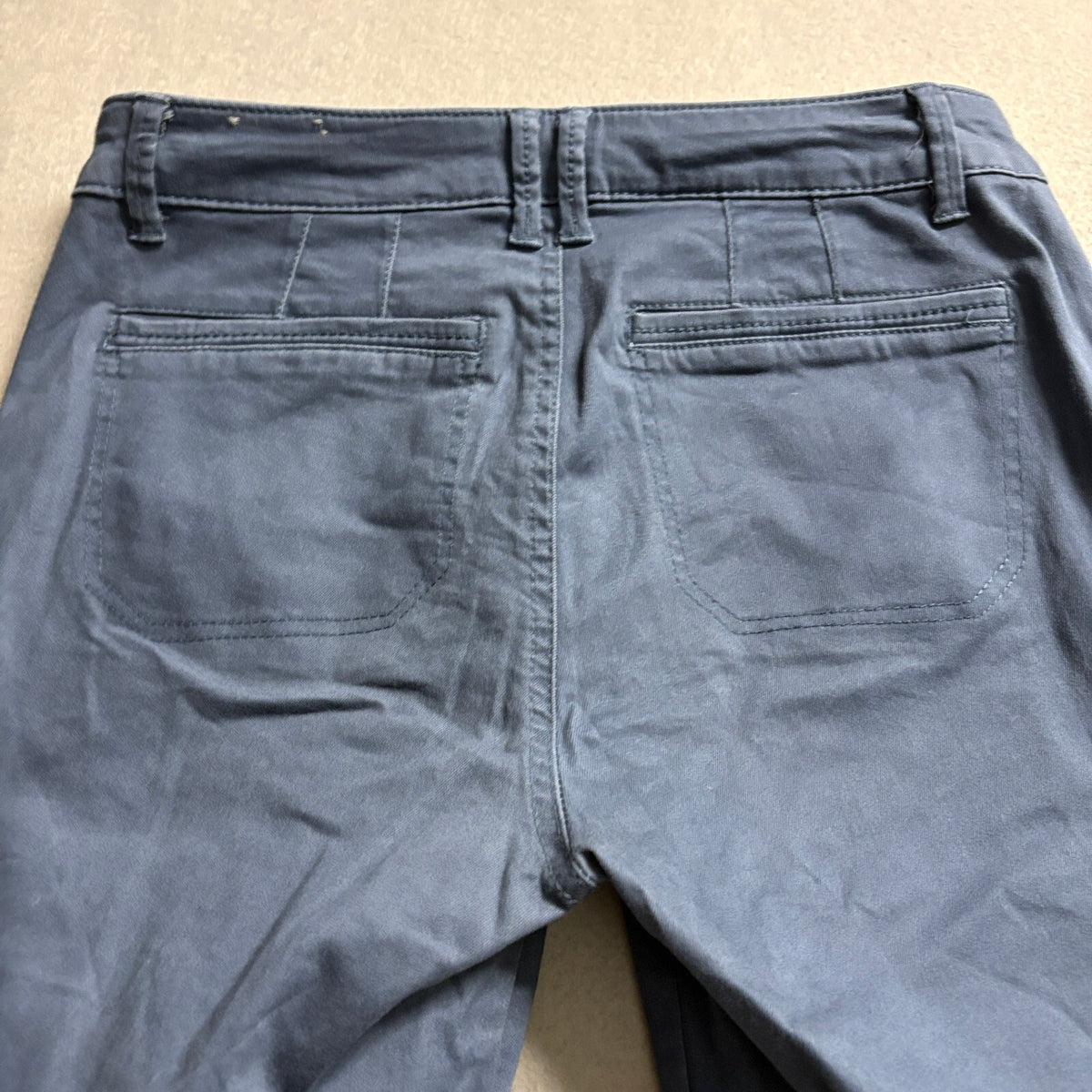 Wit & Wisdom Pants Womens Size 2 Blue Utility Cargo Stretch Skinny Ankle Chino