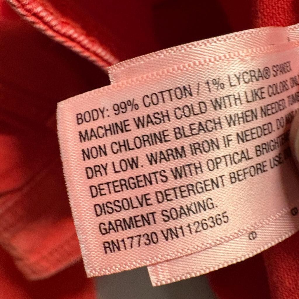 Universal Thread Sailor Wide Leg Jeans Womens 17 Red High Rise Crop Stretch
