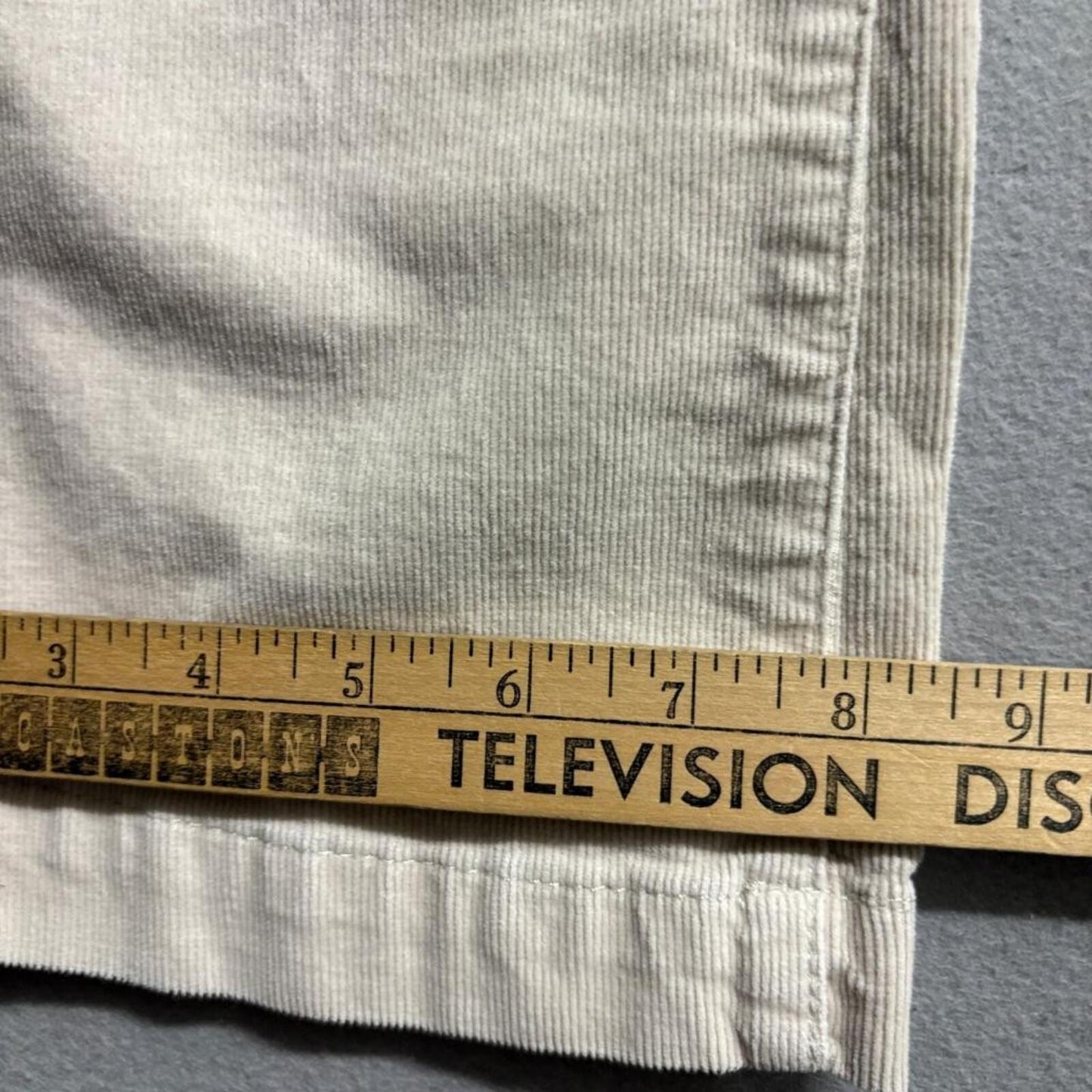 d.jeans Womens Corduroy Pants Size 10 Beige Bootcut Stretch Cord Utility Pockets