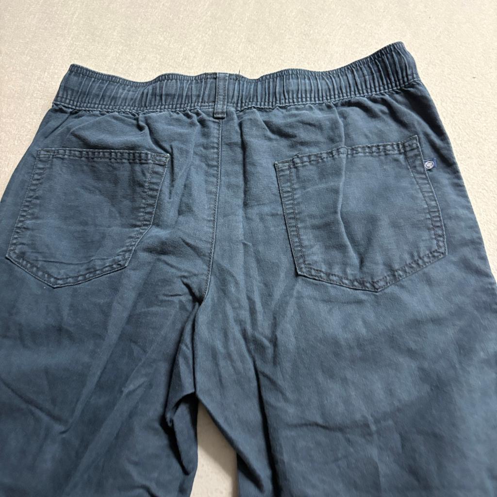 JackThreads Mens Jogger Pants Size M Navy Blue Cotton Drawstring Elastic Waist