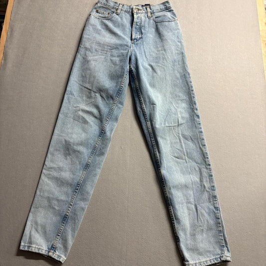 Eddie Bauer Vintage Mom Jeans Womens 6 Tall Light Wash High Rise Straight Leg