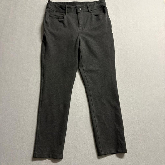 DKNY Pants Womens Size 12 Gray Straight Leg Stretch Casual Comfort Trousers