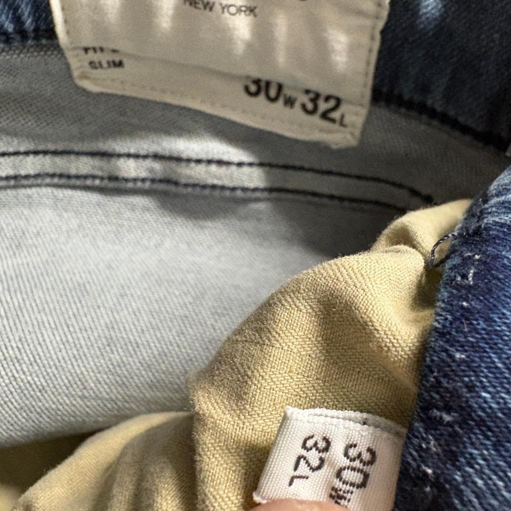 Rag & Bone Fit 2 Slim Jeans Mens 30x32 Blue Denim Made in Turkey