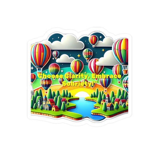 Choose Clarity Embrace Sobriety – Sobriety Sticker