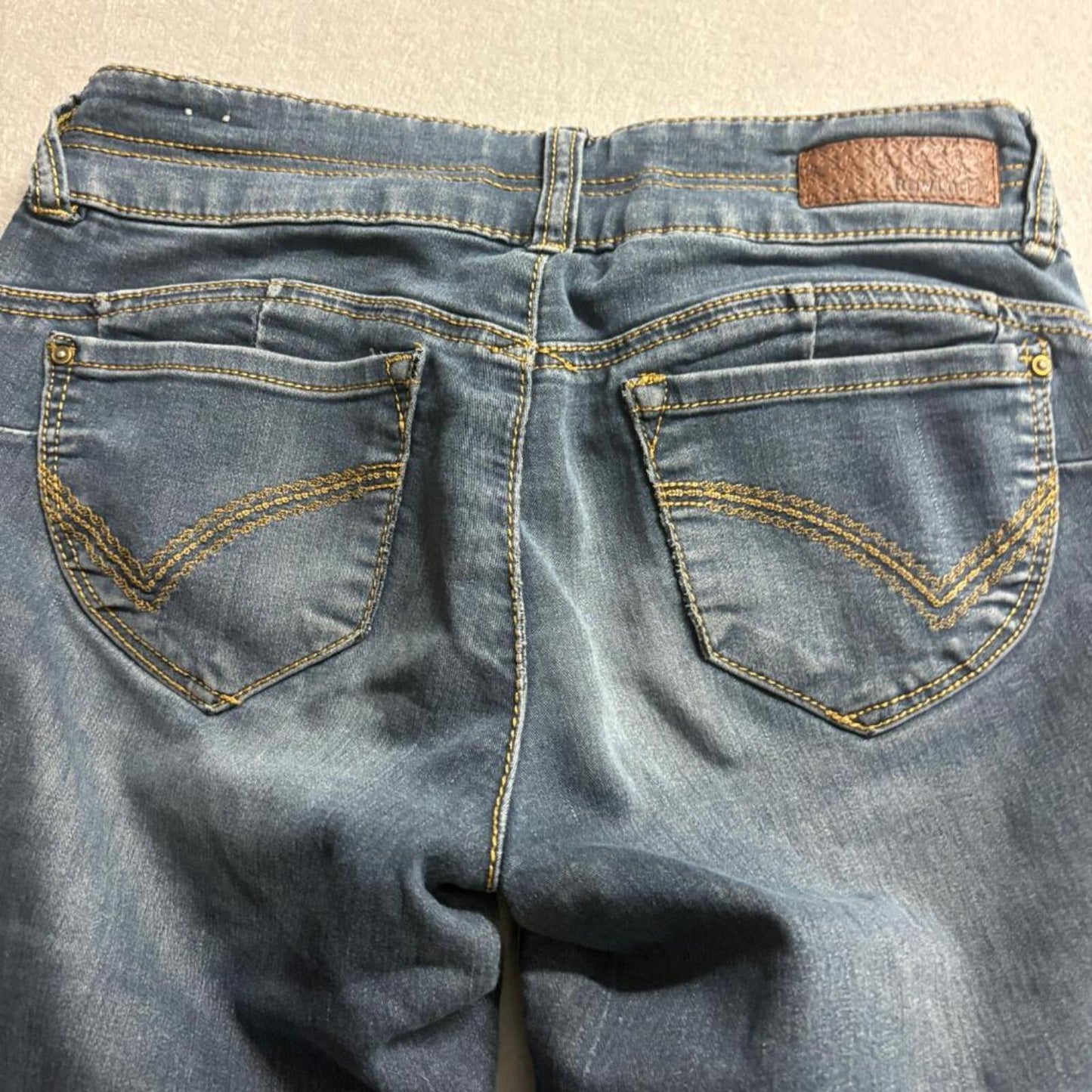 Rewind Skinny Jeans Womens Size 5 Blue Denim Double Button Stretch