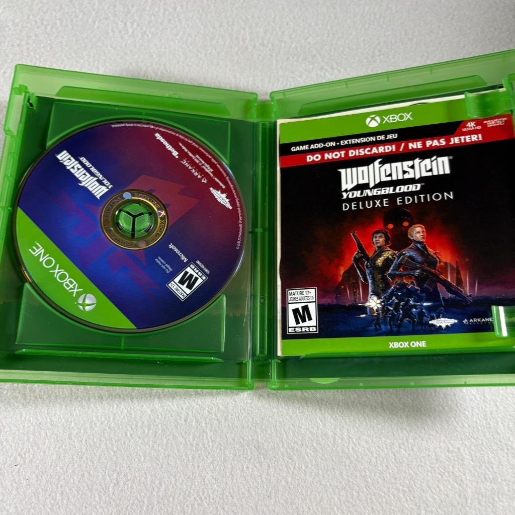 Wolfenstein Youngblood Deluxe Edition Xbox One Game with Case and Insert
