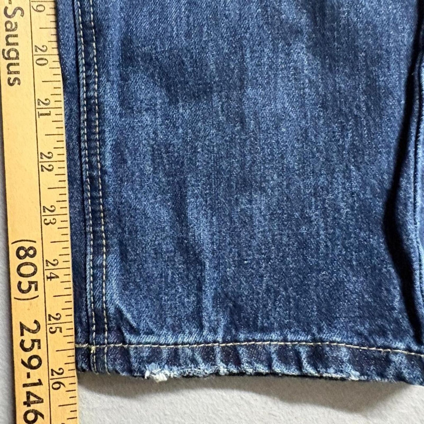 Fashion Nova All Tied Up Straight Leg Jeans Womens Size 1 Dark Wash Denim Cotton