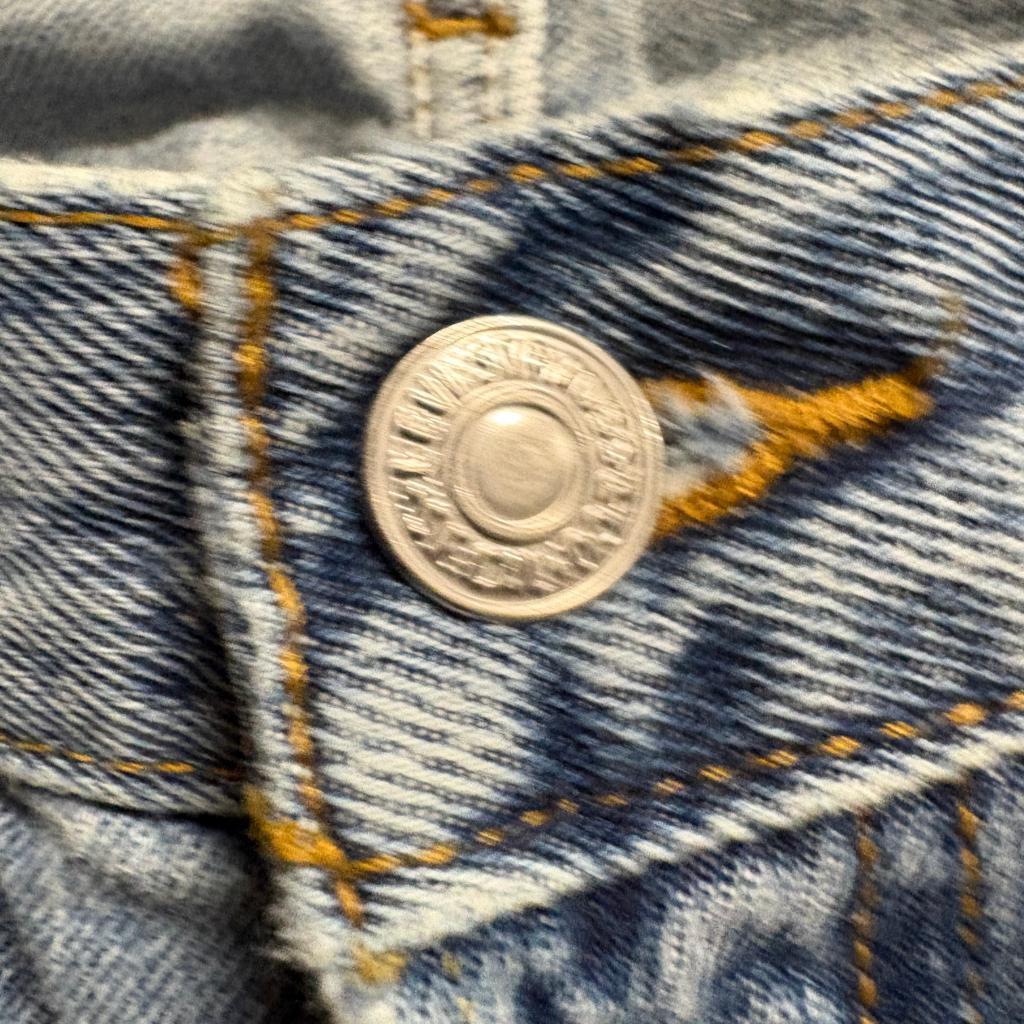 Levi's 501 Original Fit Jeans Mens 30x30 Blue Denim Button Fly Cut Off Hem