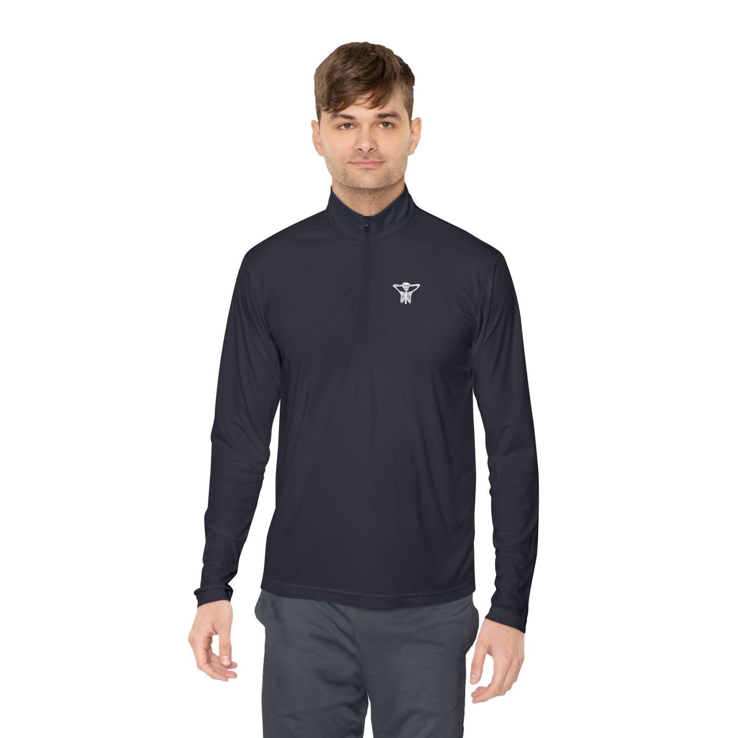 Kickback Skeleton Unisex Quarter-Zip Pullover