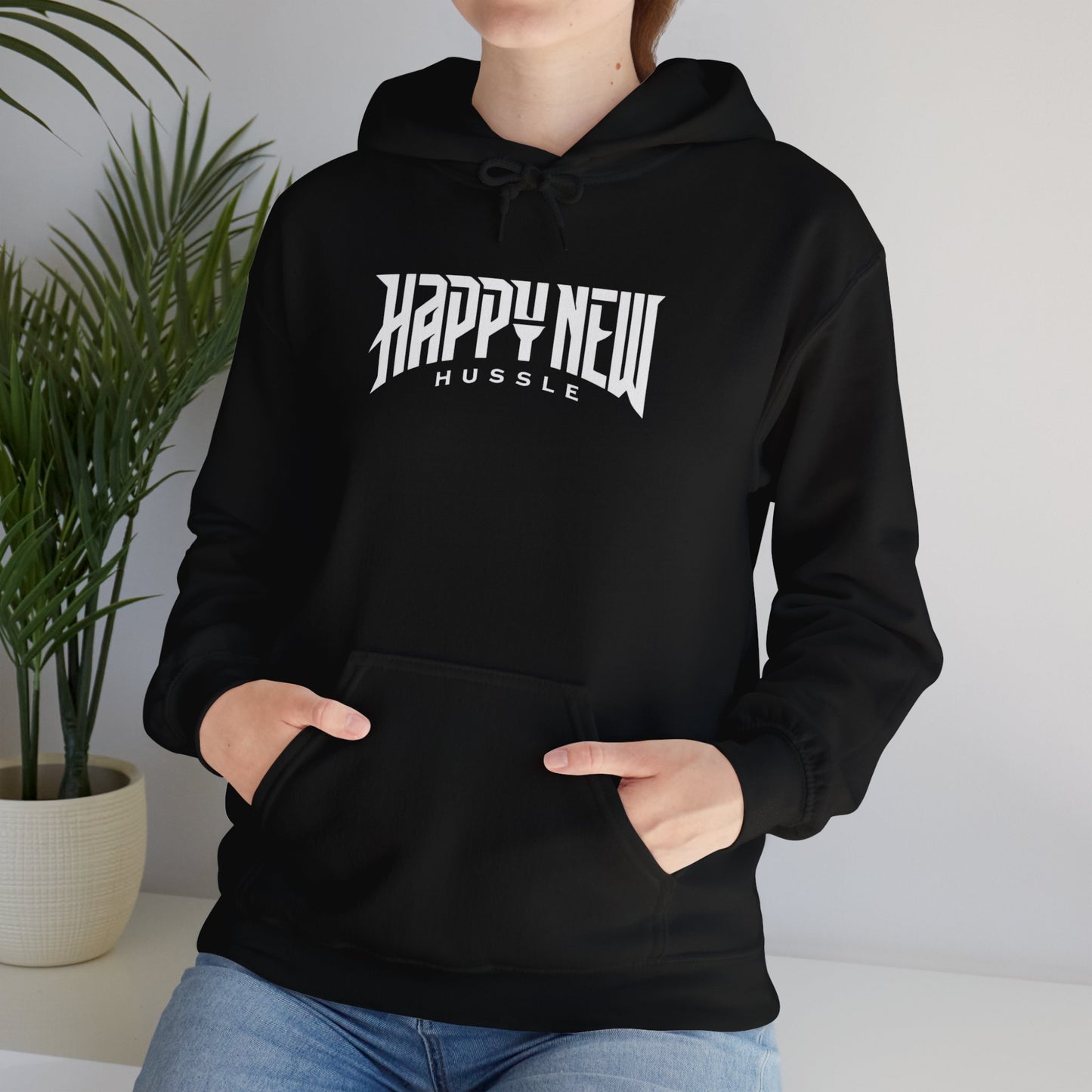 Happy New Hussle Unisex Heavy Blend Hooded Sweatshirt