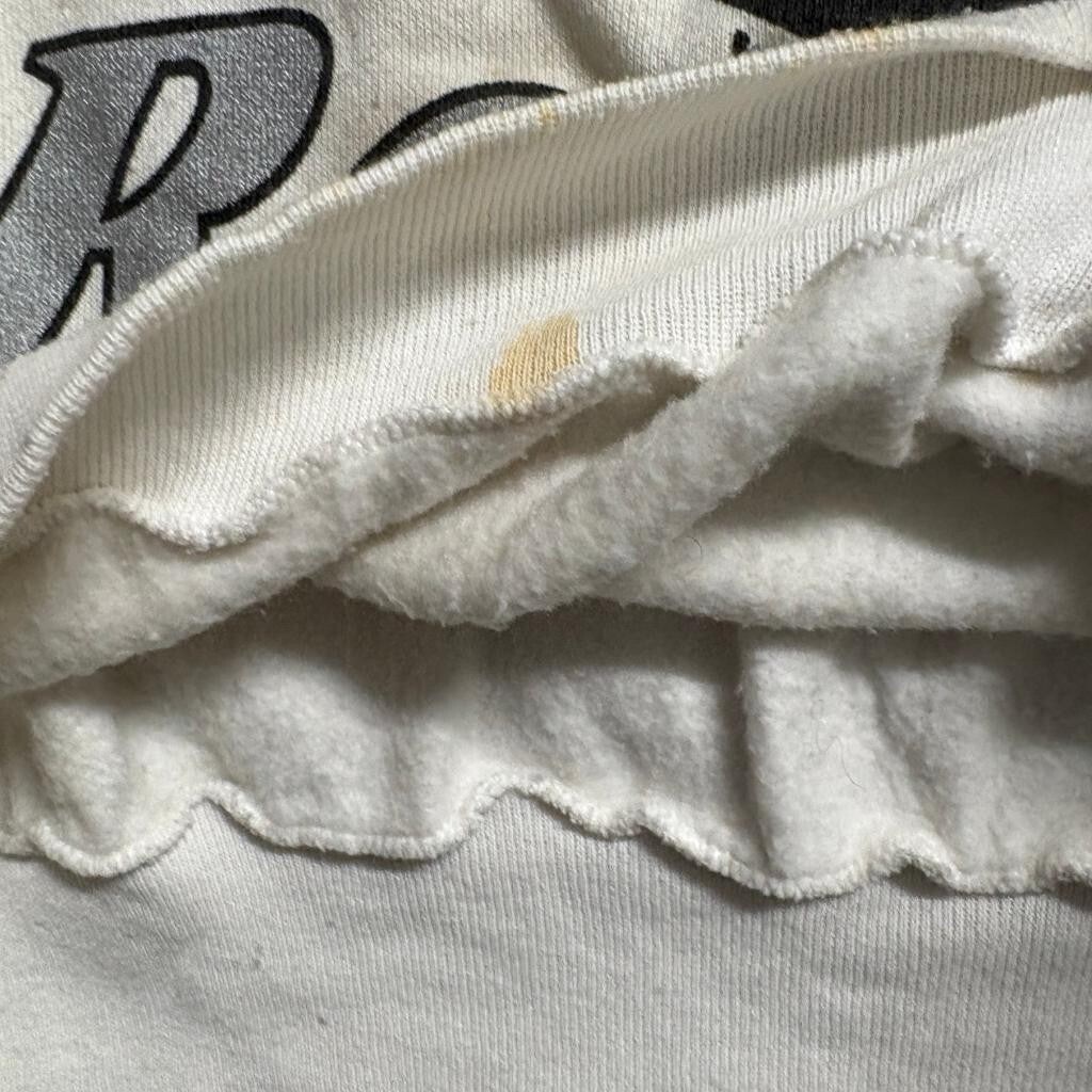 Vintage 1992 Los Angeles Raiders Tultex Sweatshirt Mens XL White NFL Distressed