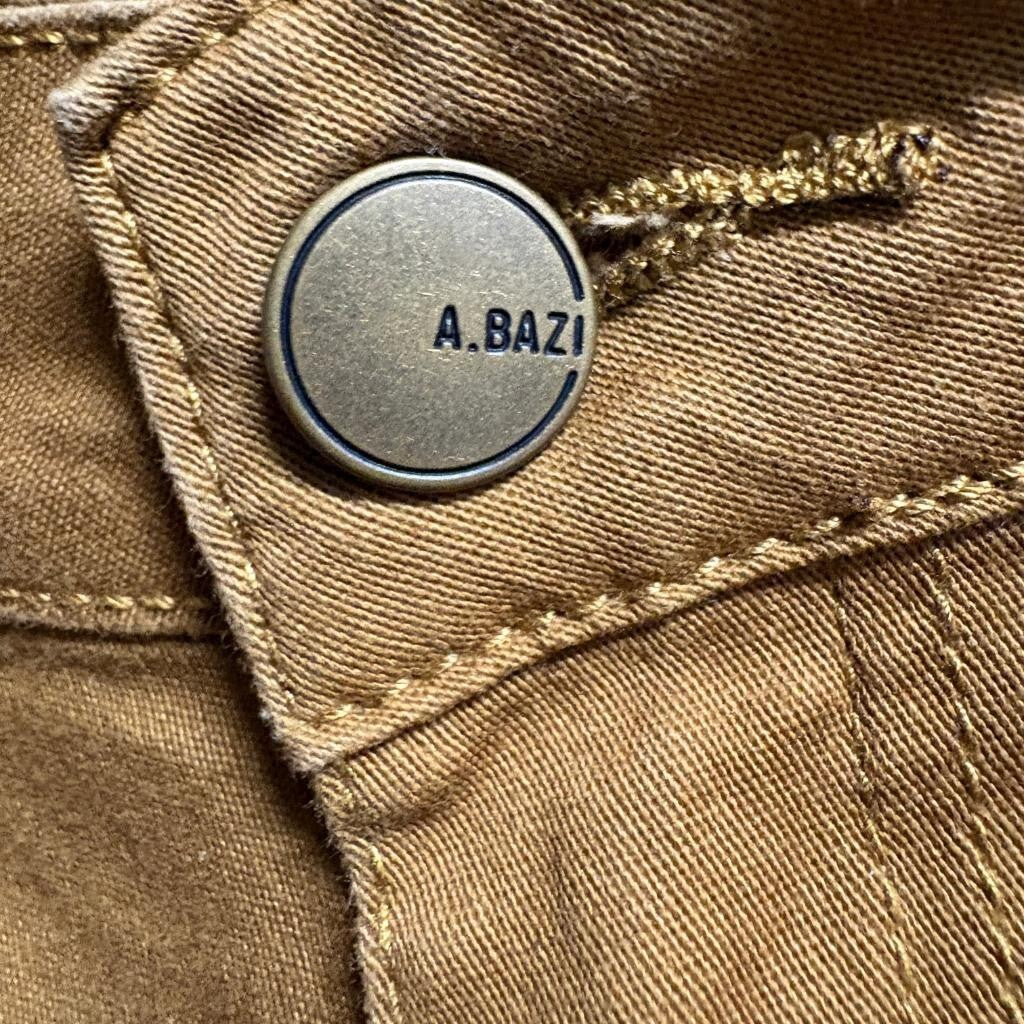 American Bazi Womens Cargo Jogger Pants Size S Brown Belted Utility Stretch