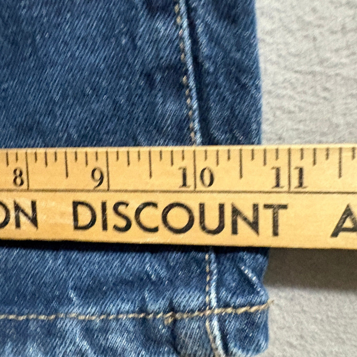 Universal Thread High Rise Flare Jeans Womens 12S Blue Denim Stretch Short