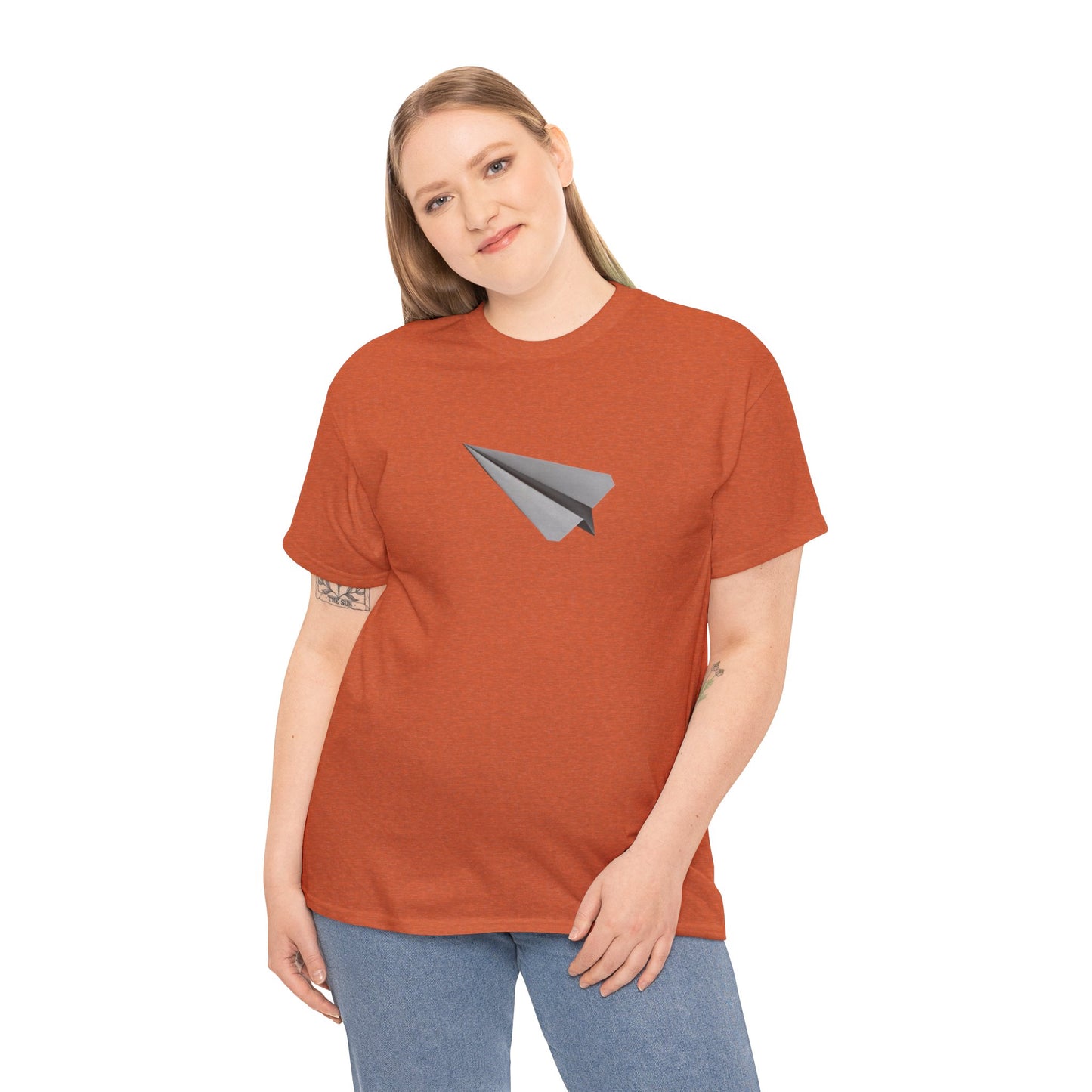 Paper Airplane Unisex Heavy Cotton Tee