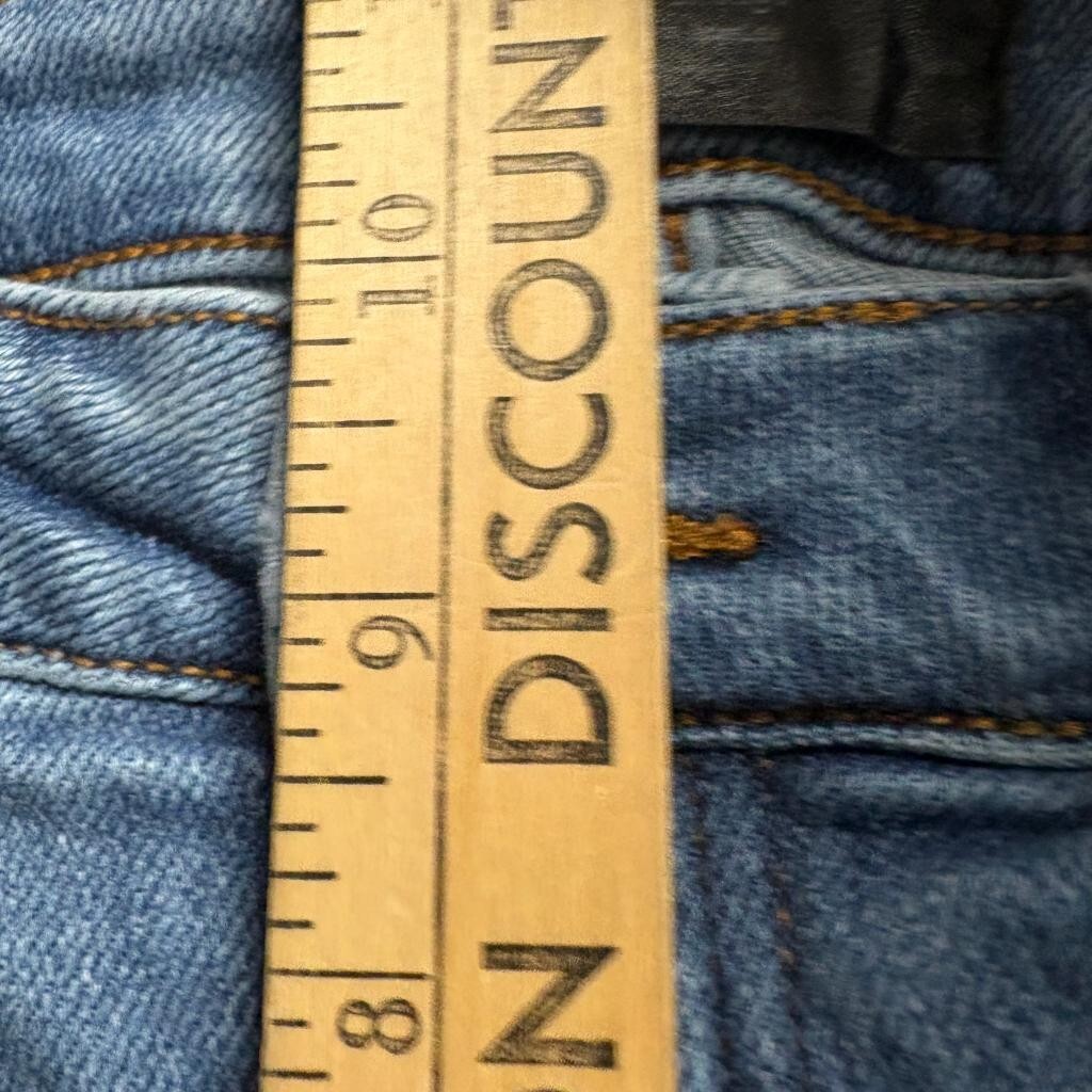 Monkey Ride Jeans Womens 9/29 Distressed Ripped Skinny Blue Denim Cropped