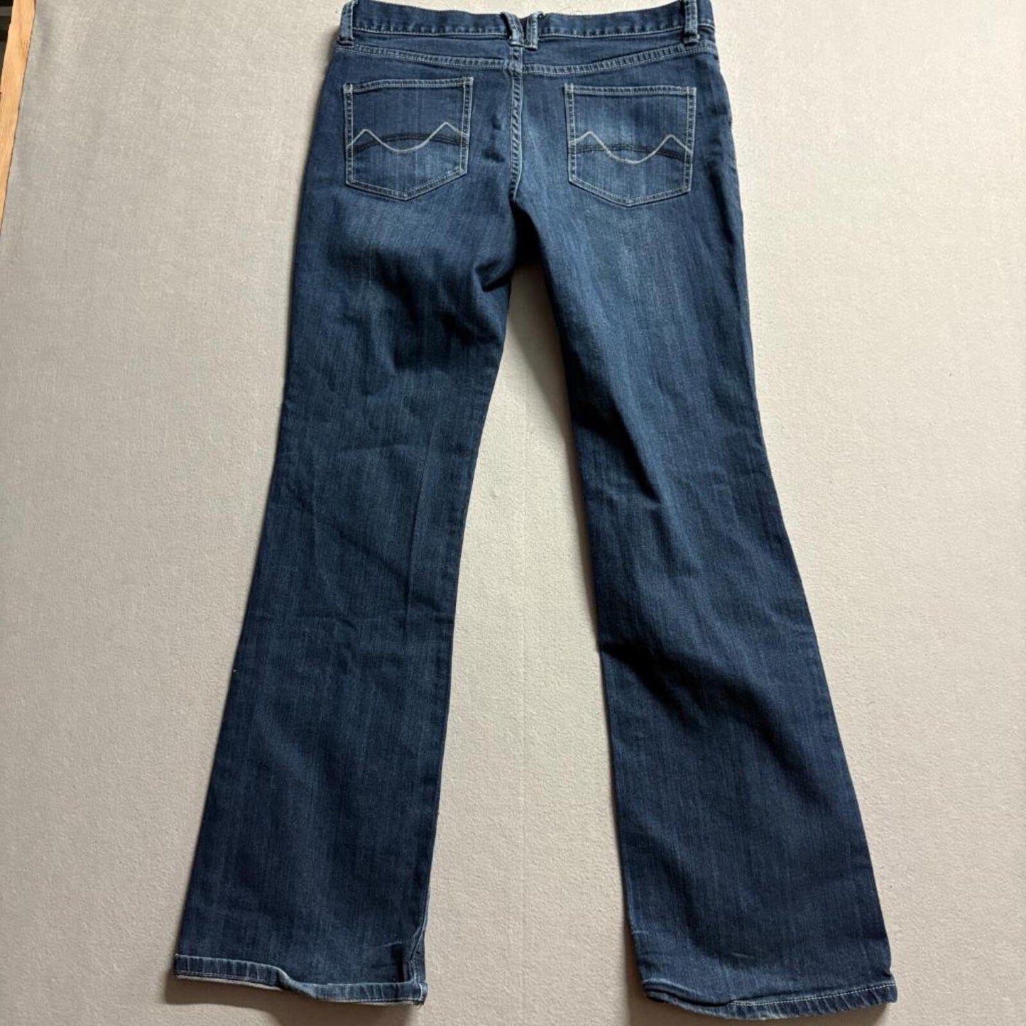 Mossimo Supply Co Womens Bootcut Jeans Size 11 Blue Denim Stretch Mid Rise