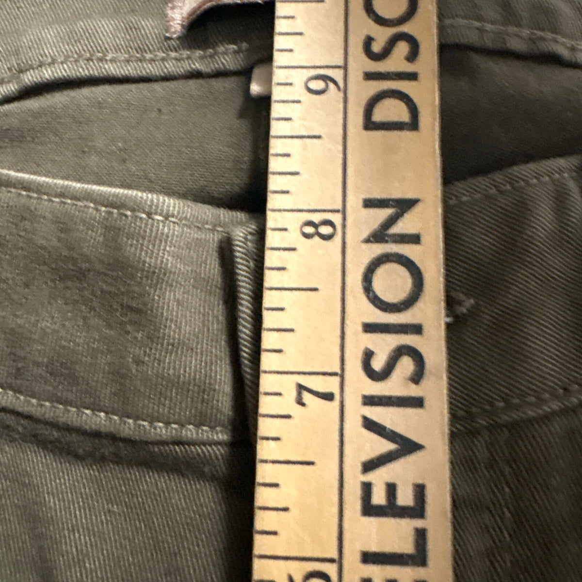 Paige Denim Peg Skinny Jeans Womens 28 Olive Green Stretch Made in USA