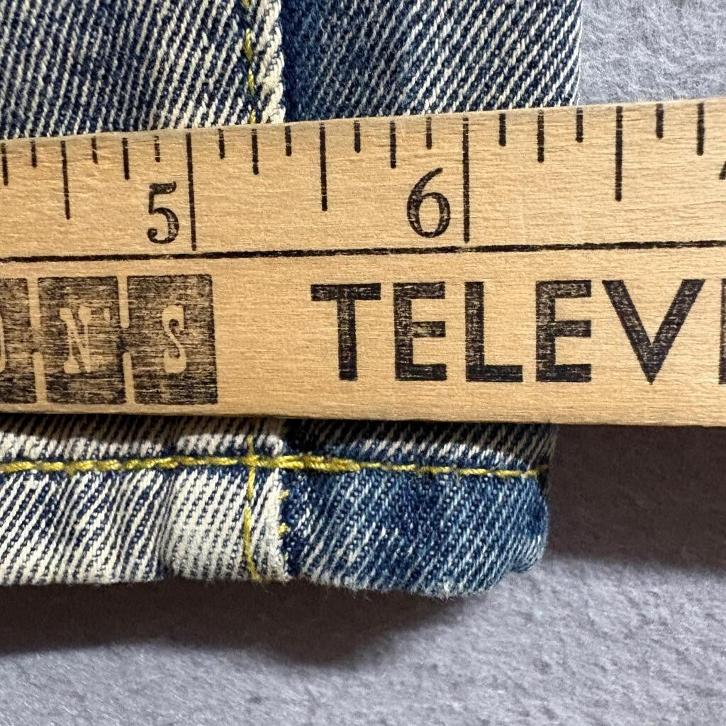 Unbranded Distressed Ripped Jeans Mens 28 Blue Acid Wash Denim Slim Tapered