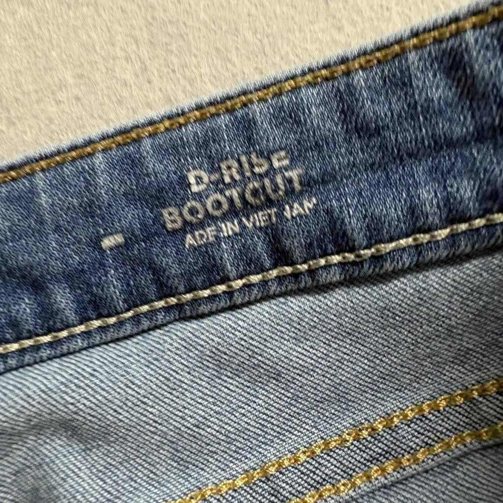 Arizona Jean Co Womens Bootcut Jeans Size 21 Mid Rise Blue Denim Stretch