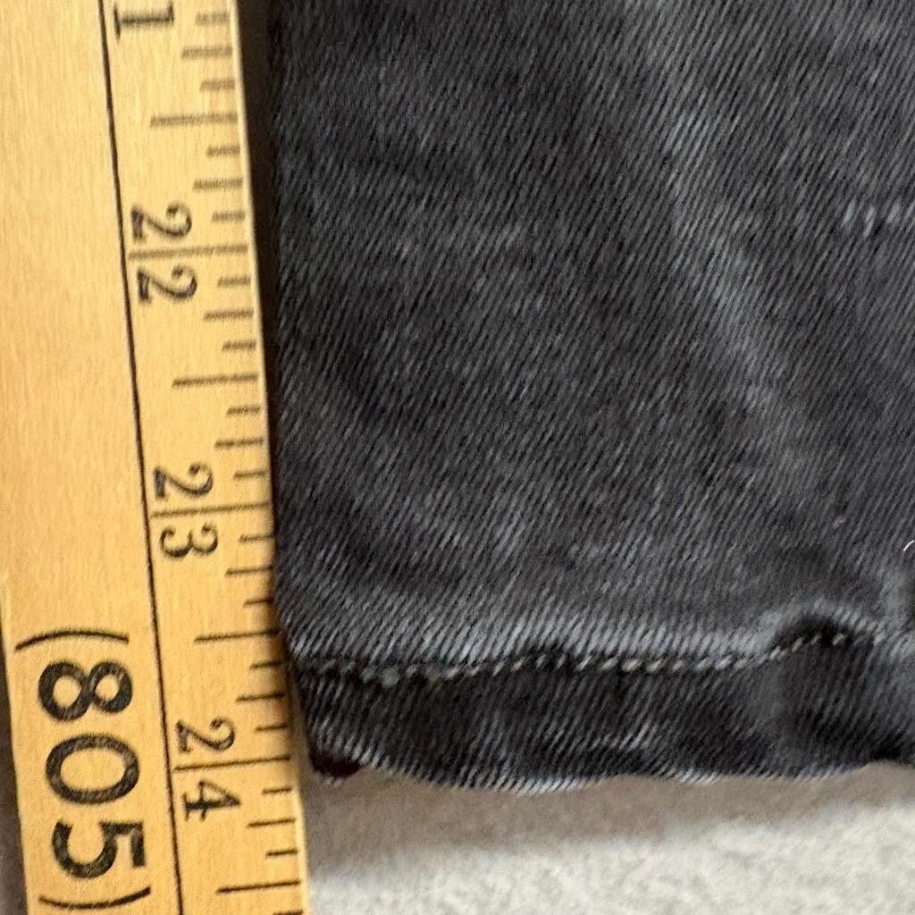 Everlane The Authentic Stretch Slim Bootcut Jeans Womens 24 Black Denim High