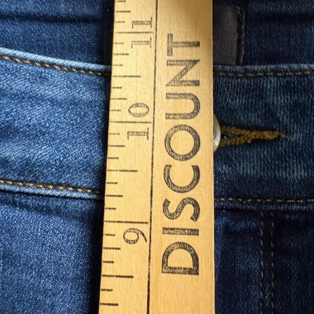 NYDJ Sheri Slim Jeans Womens 14 Blue Denim Lift Tuck Stretch Straight Leg