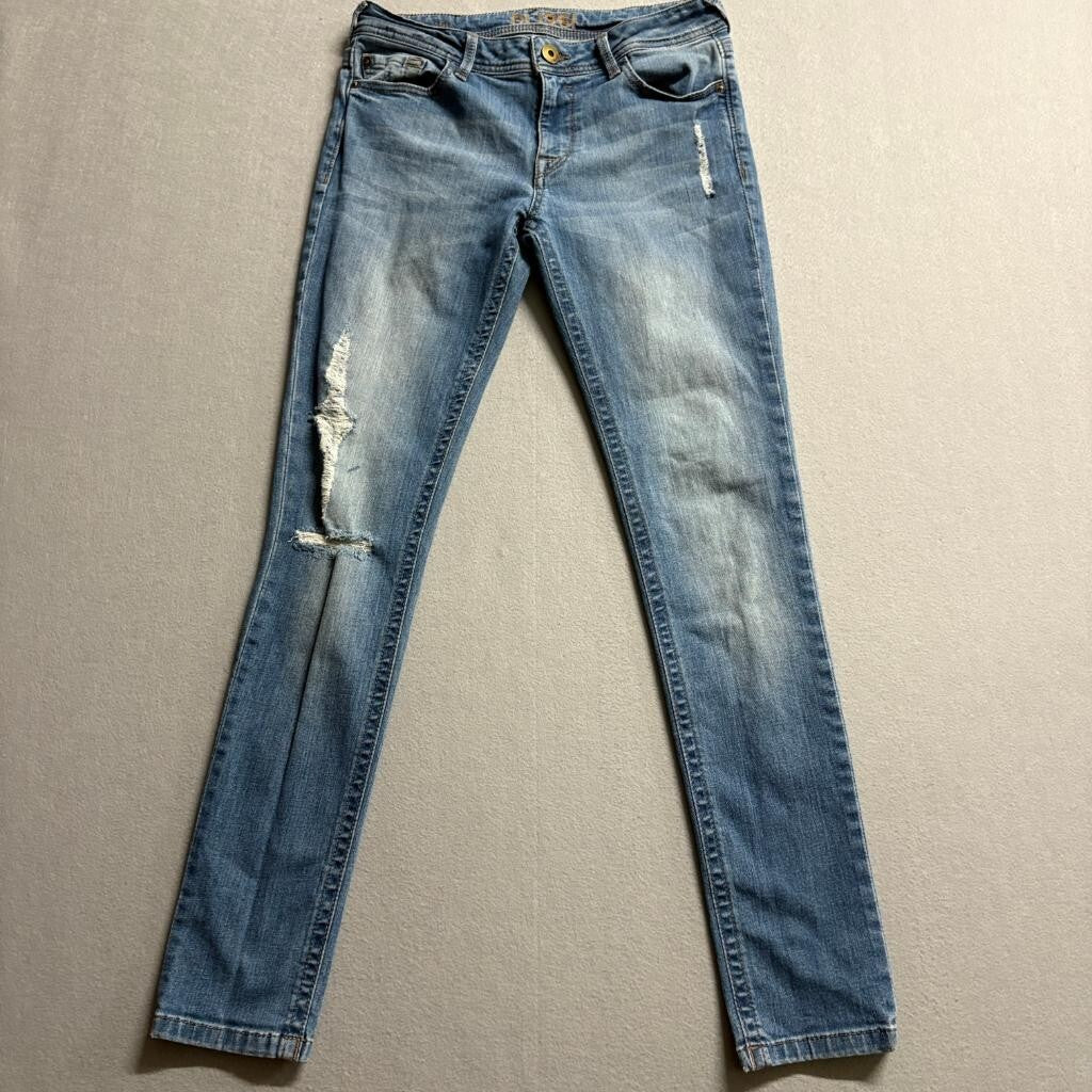 DL1961 Amanda Skinny Jeans Womens Size 28 Distressed Blue Denim Mayhem Wash