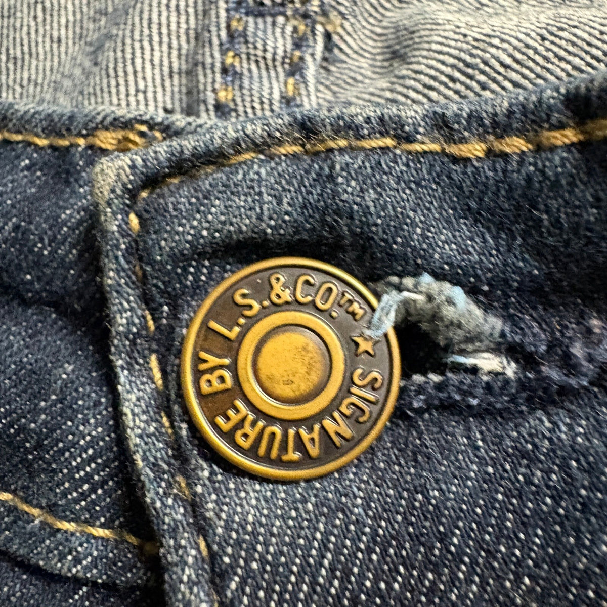 Signature by Levi Strauss & Co Women Modern Straight Jeans Blue Denim Sz 10