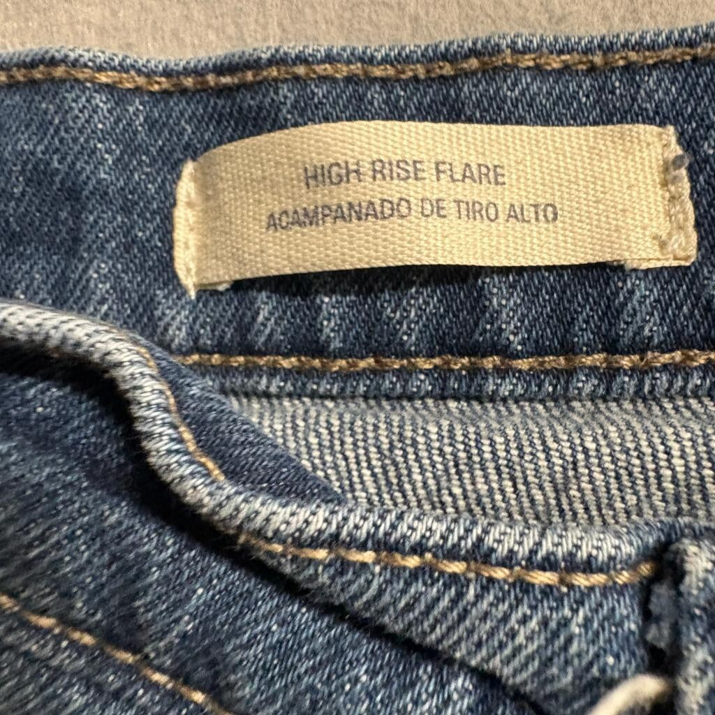Universal Thread High Rise Flare Jeans Womens 2/26R Blue Stretch Denim
