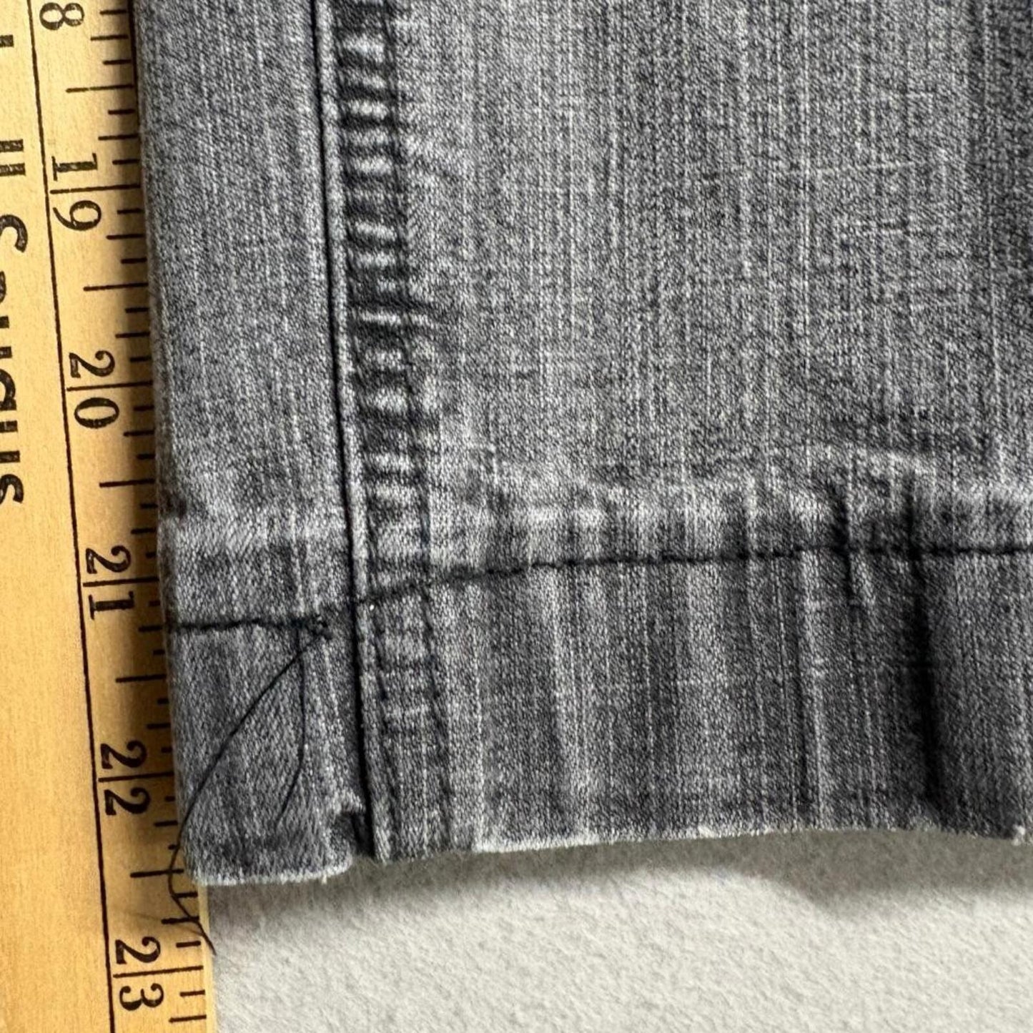 Arizona Jean Co Womens Size 17 Long Gray Skinny Jeans Stretch Denim