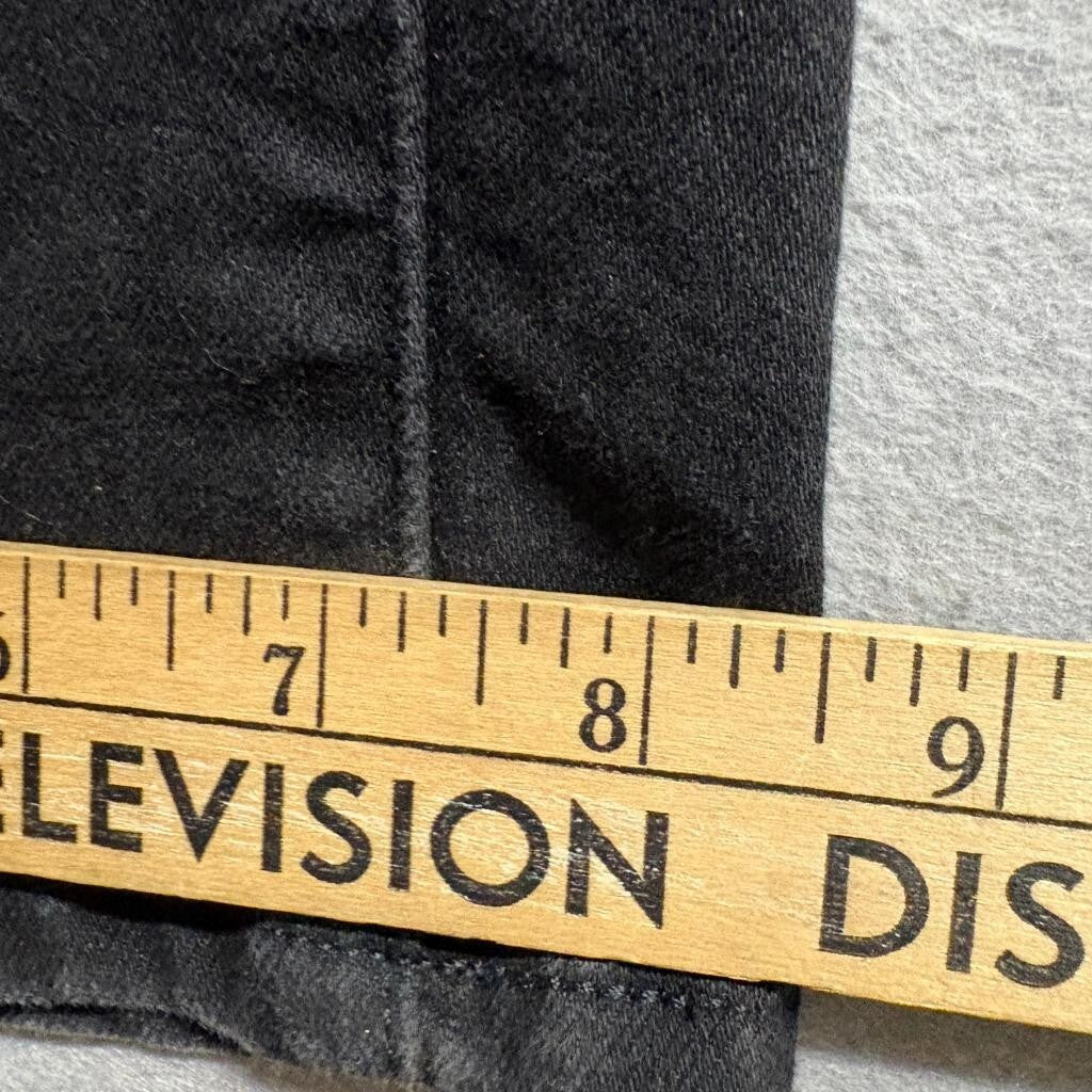 Levis 505 Straight Jeans Womens 16M Black Denim Stretch Pants W33 L32