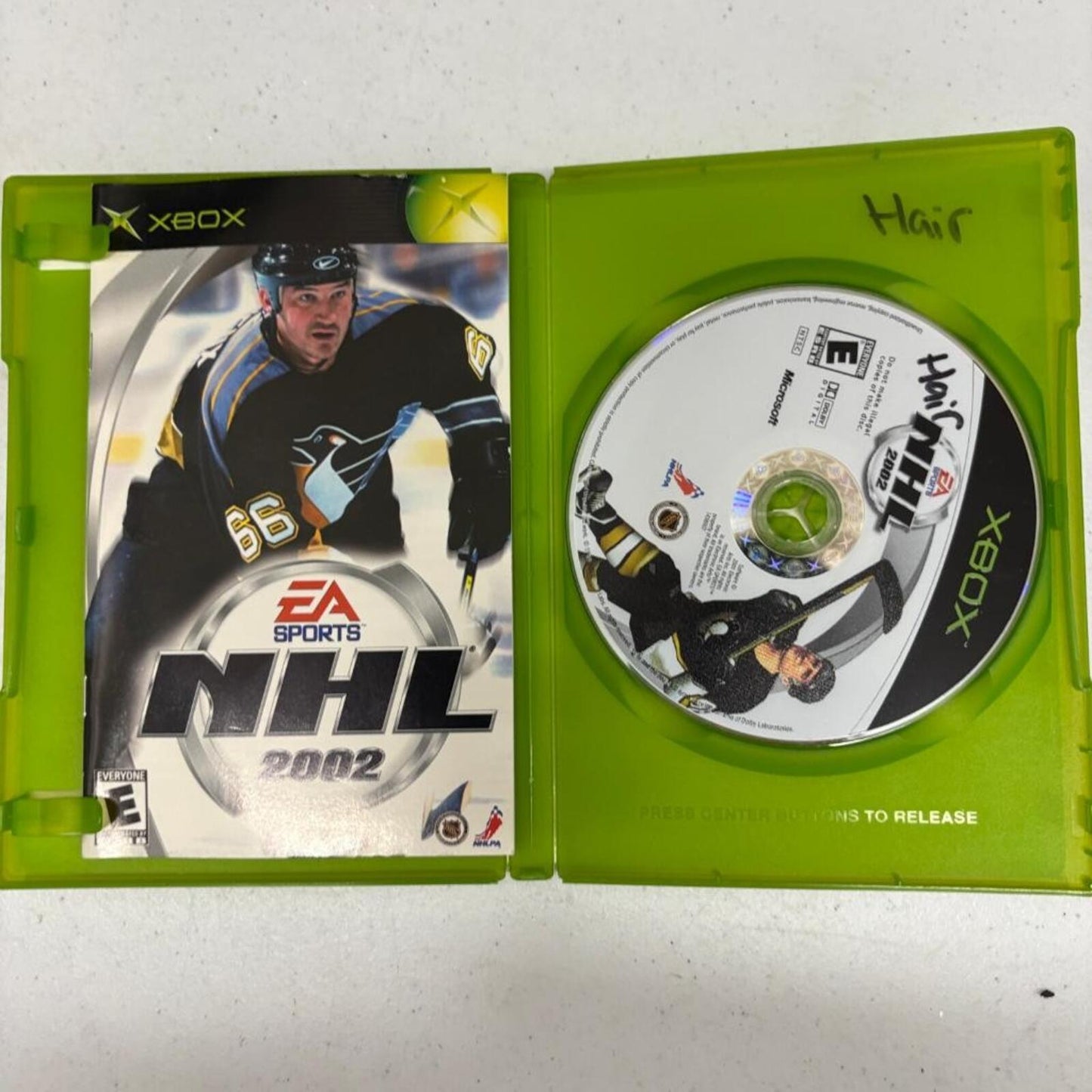 NHL 2002 Microsoft Xbox Original Game CIB Complete with Manual Tested Mario