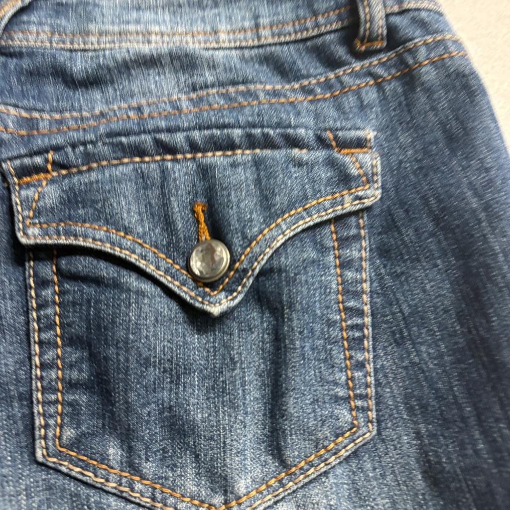 Bongo Skinny Jeans Womens Size 11 Blue Denim Stretch Mid Rise Faded Wash