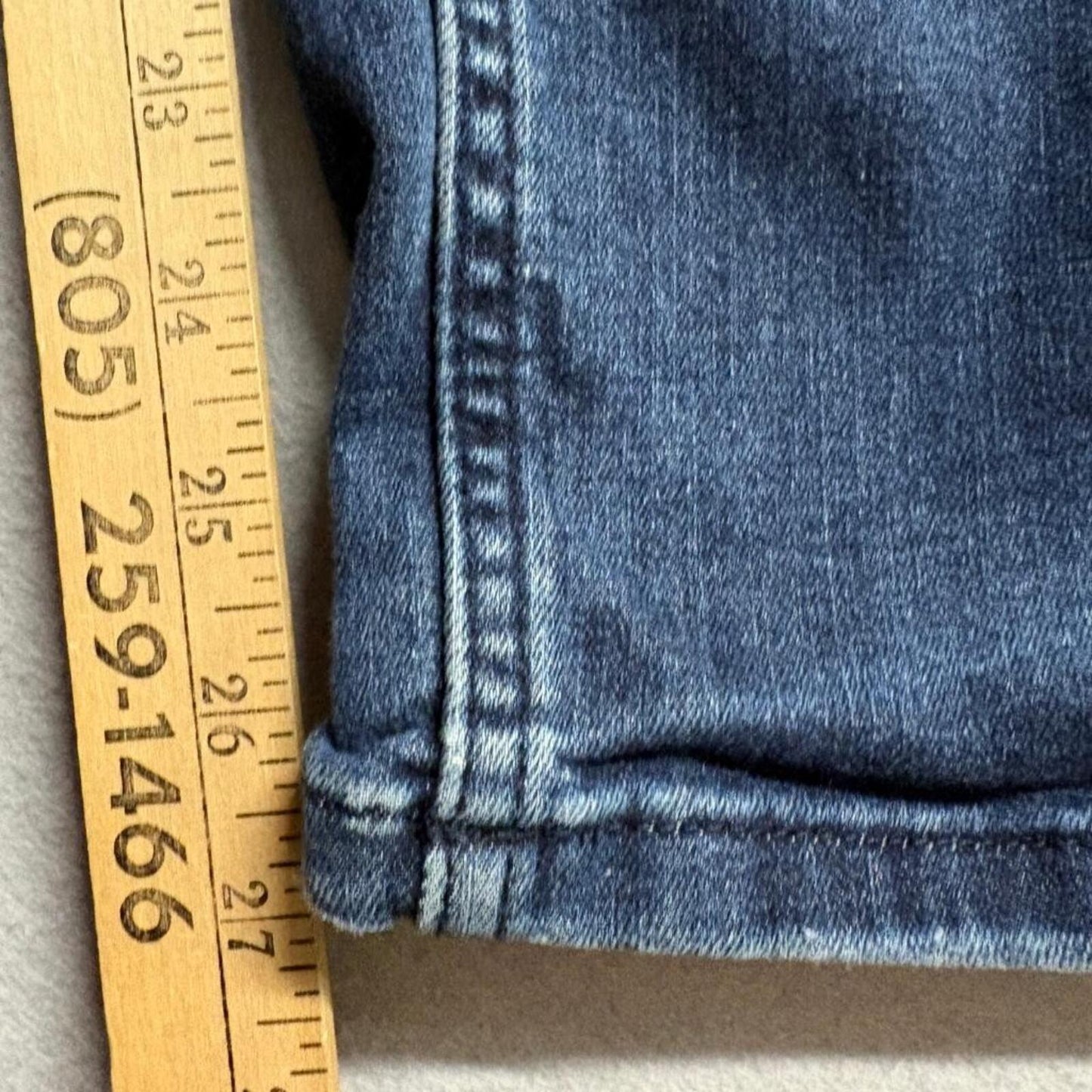 Wonder Nation Boys Jeans Size 16 Blue Denim Straight Leg Stretch Adjustable