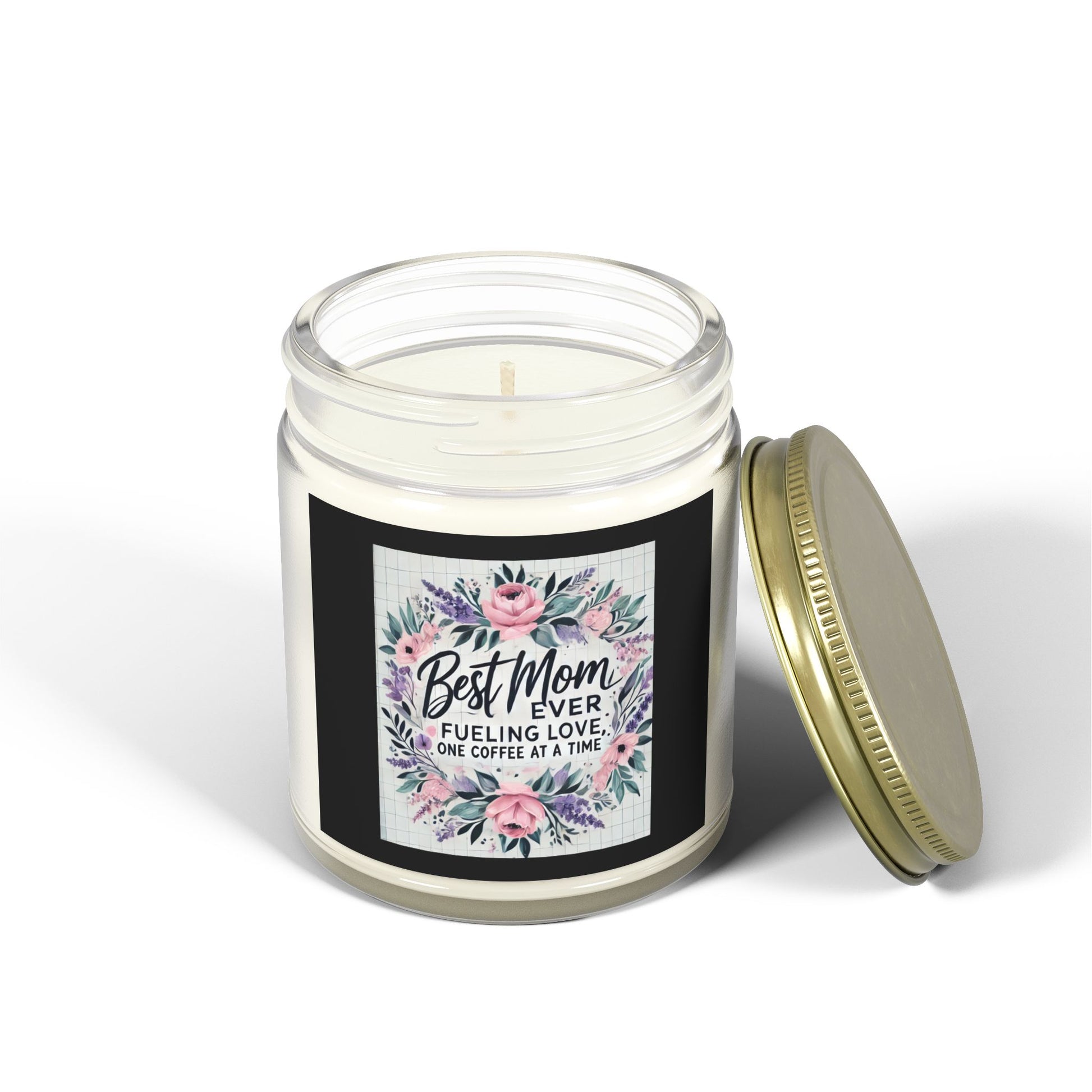 Best Mom Ever Scented Candles, Coconut Apricot Wax (4oz, 9oz) Printify