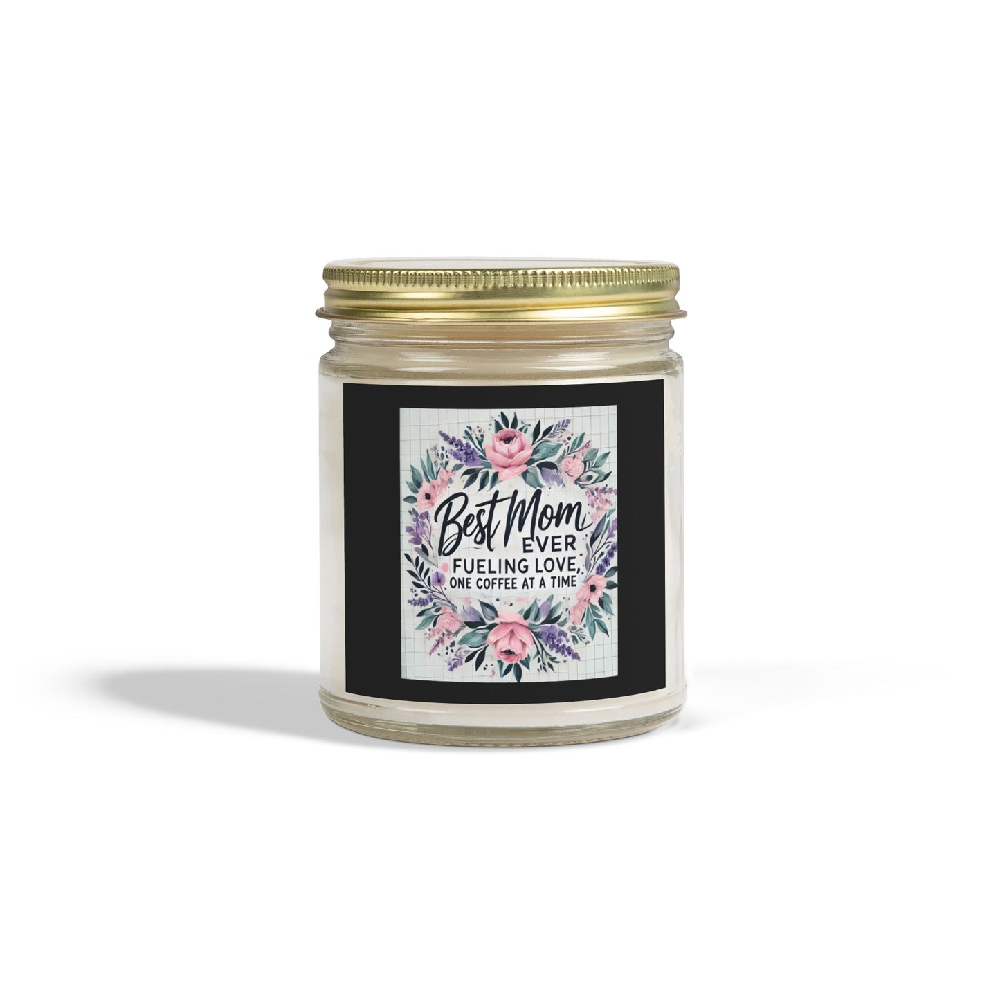 Best Mom Ever Scented Candles, Coconut Apricot Wax (4oz, 9oz) Printify