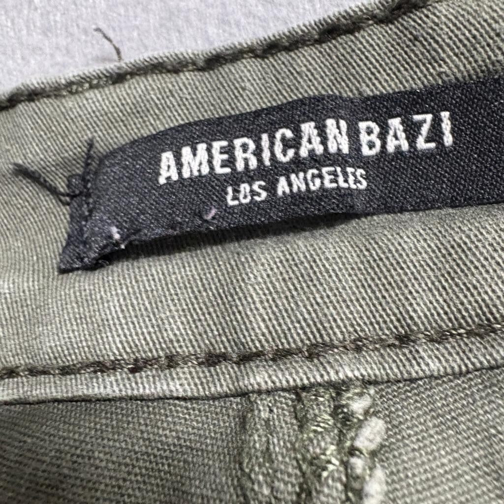 American Bazi Olive Green Cargo Jogger Pants Womens Medium Stretch Utility