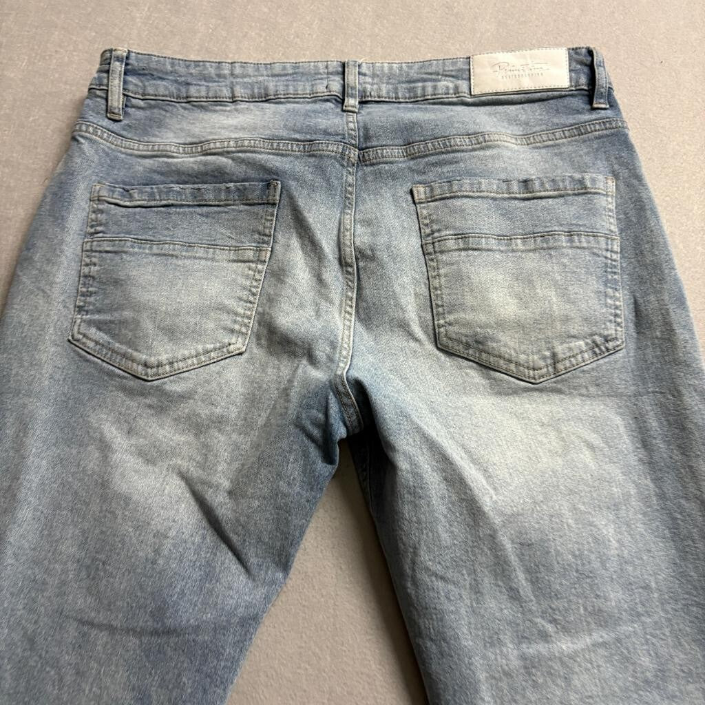 Primitive Skateboarding Jeans Mens 36x30 Blue Denim Stretch Skateboard Pants