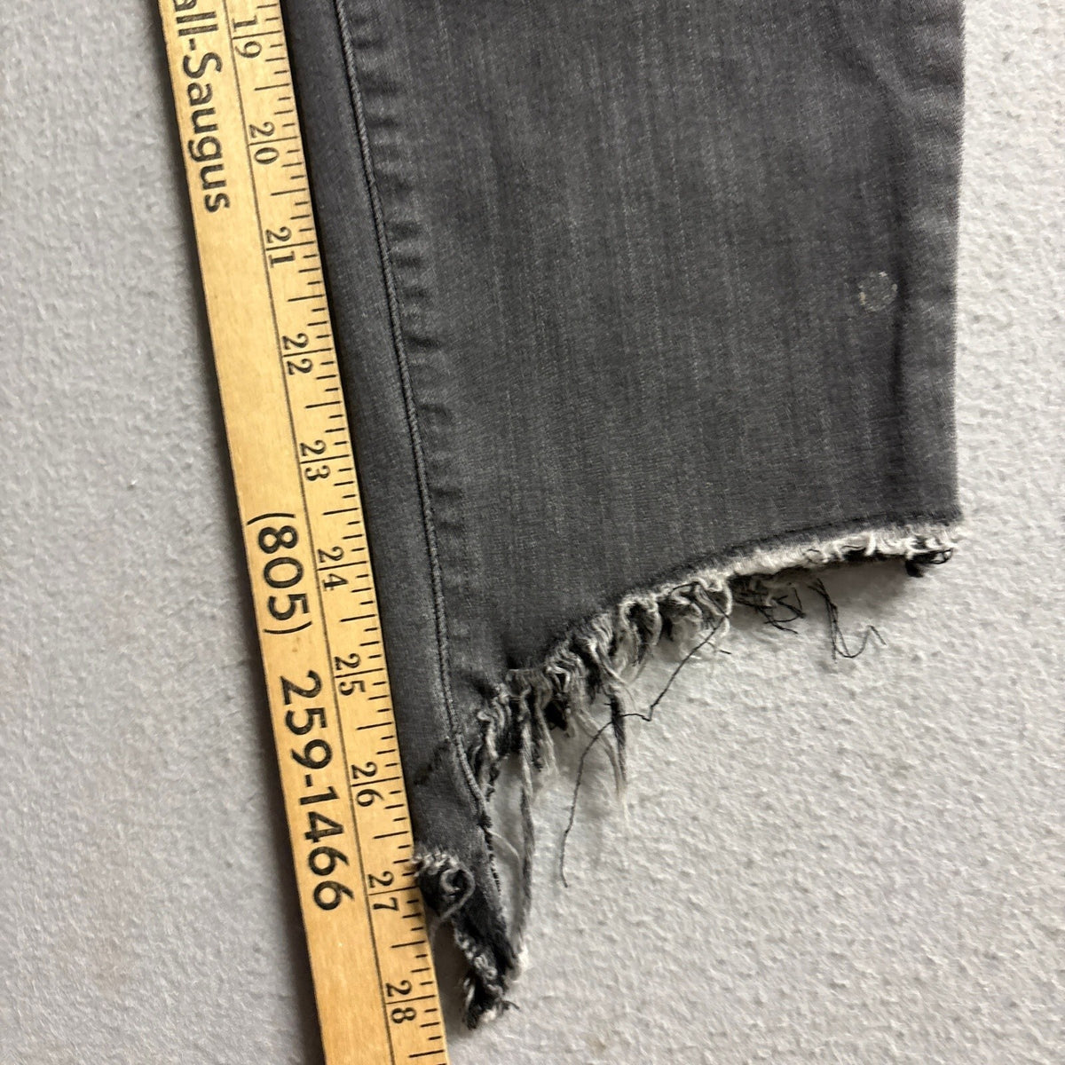 William Rast Womens Perfect Skinny Jeans Size 30 Gray High Low Asymmetric Hem